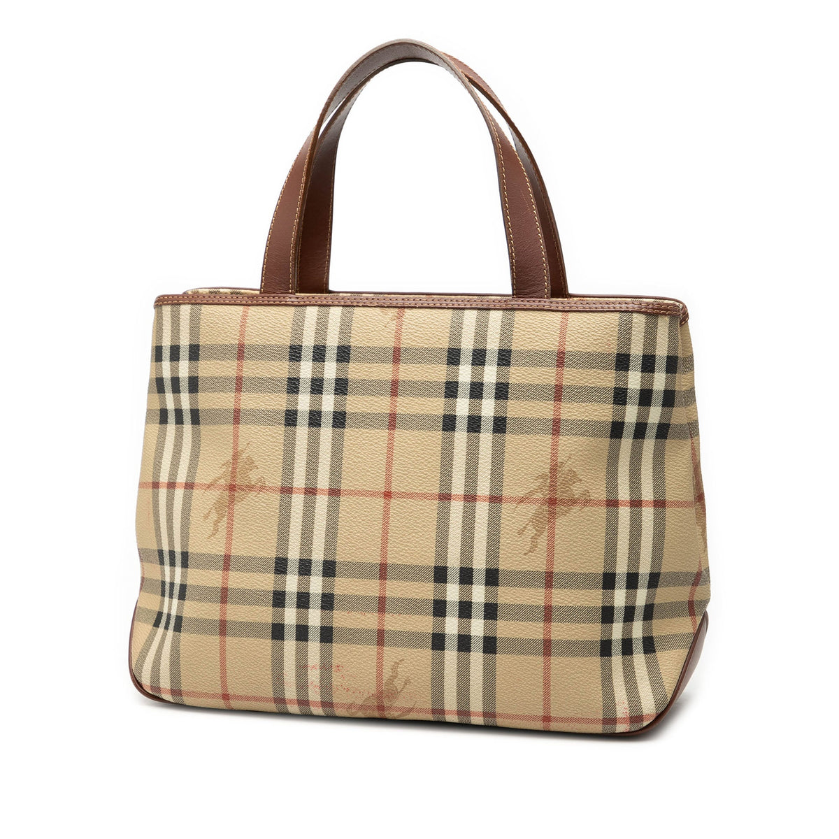 Burberry Haymarket Check Coated Canvas Tote