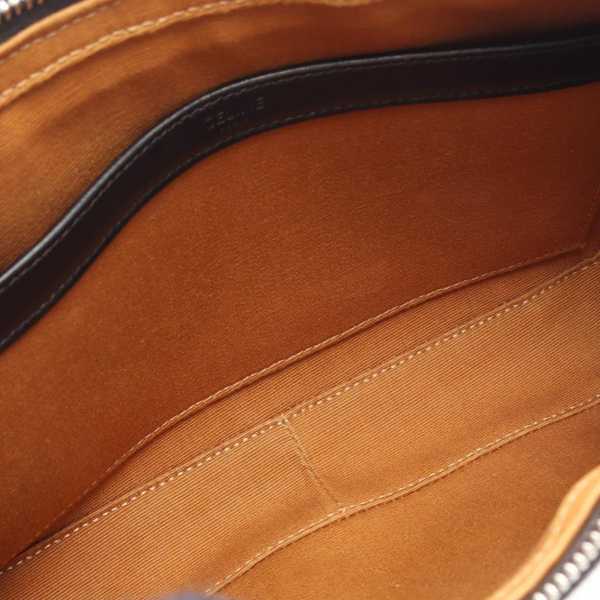 Celine Medium Triomphe Coated Canvas Messenger Bag — Black