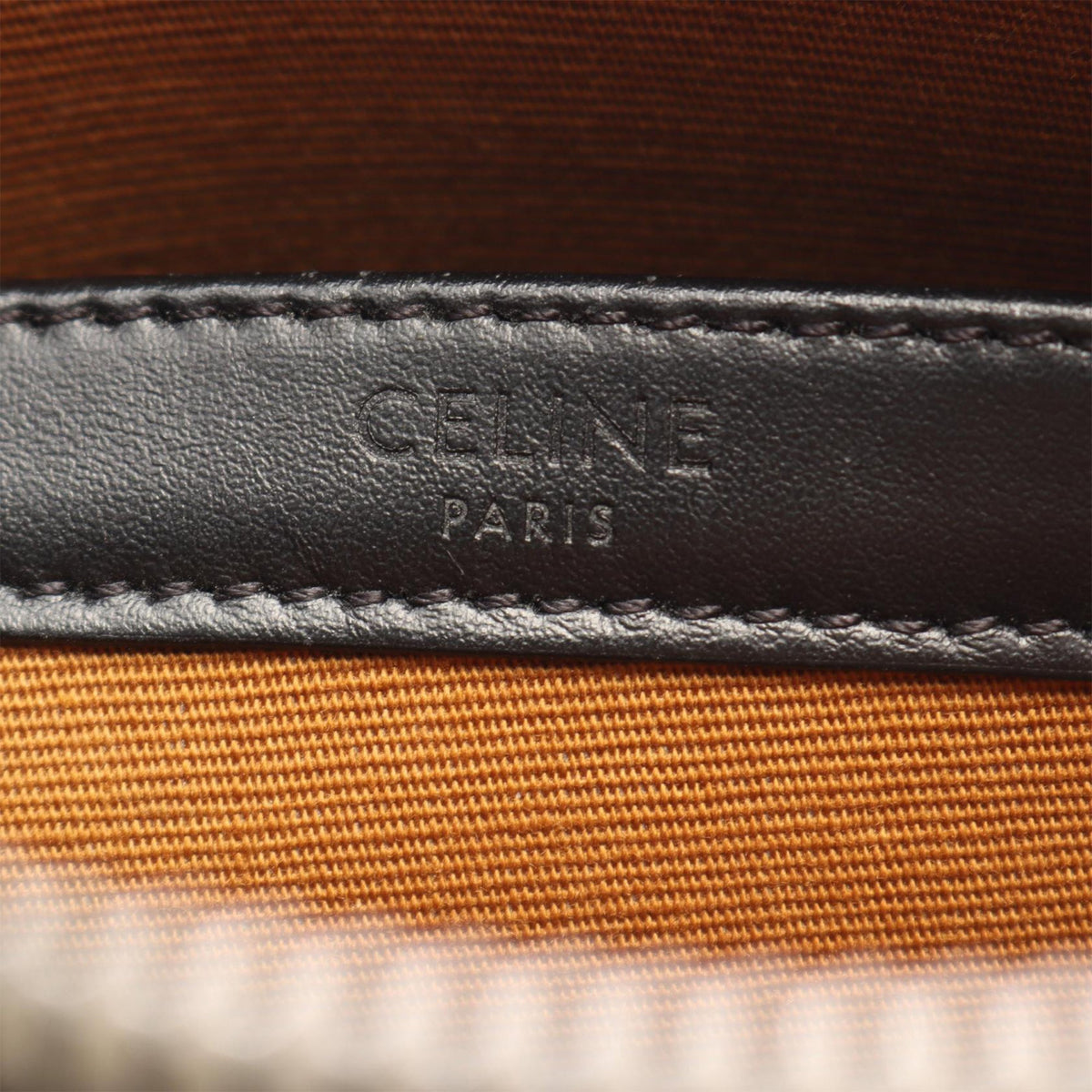Celine Medium Triomphe Coated Canvas Messenger Bag — Black