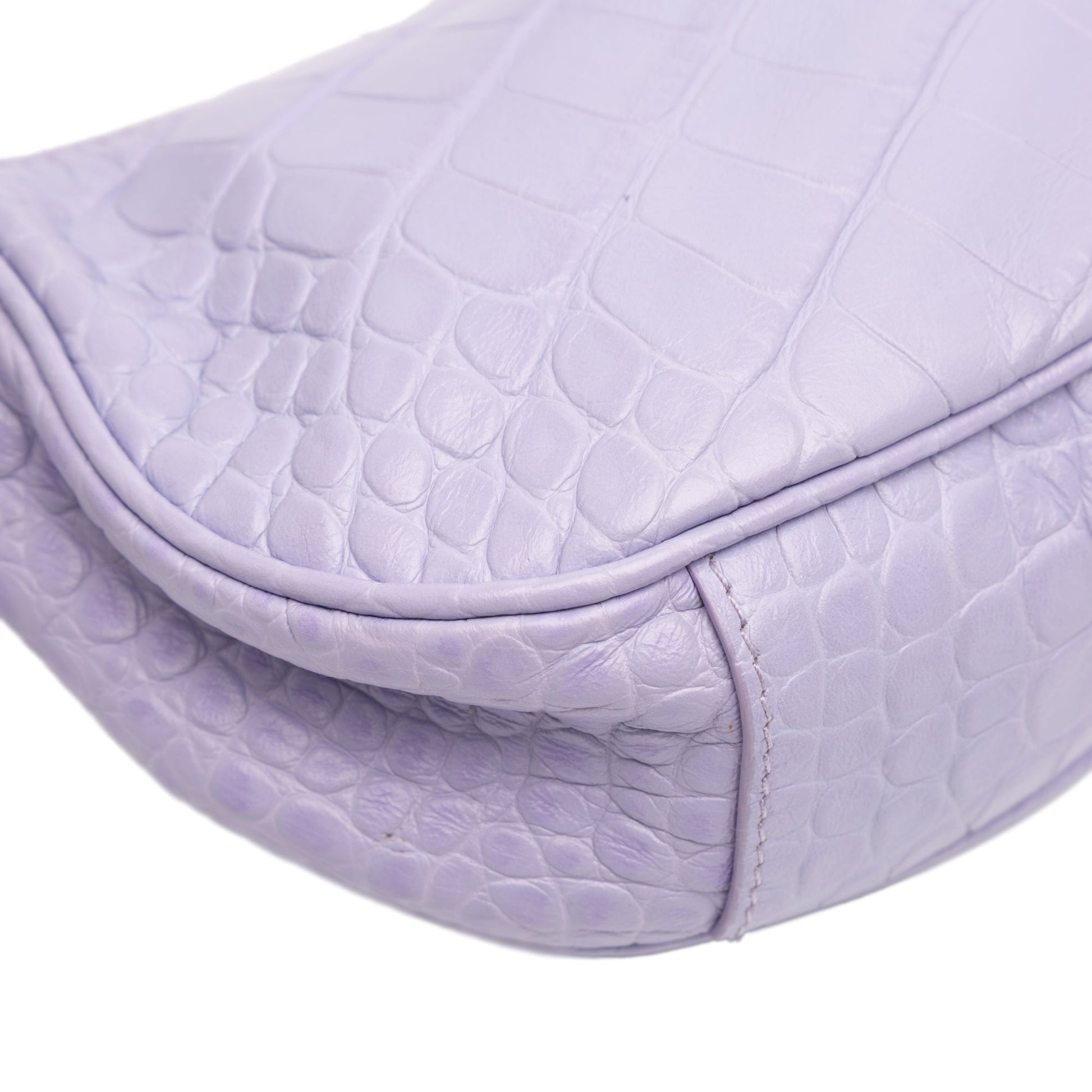 Balenciaga Croc Embossed Leather Motocross Le Cagole XS