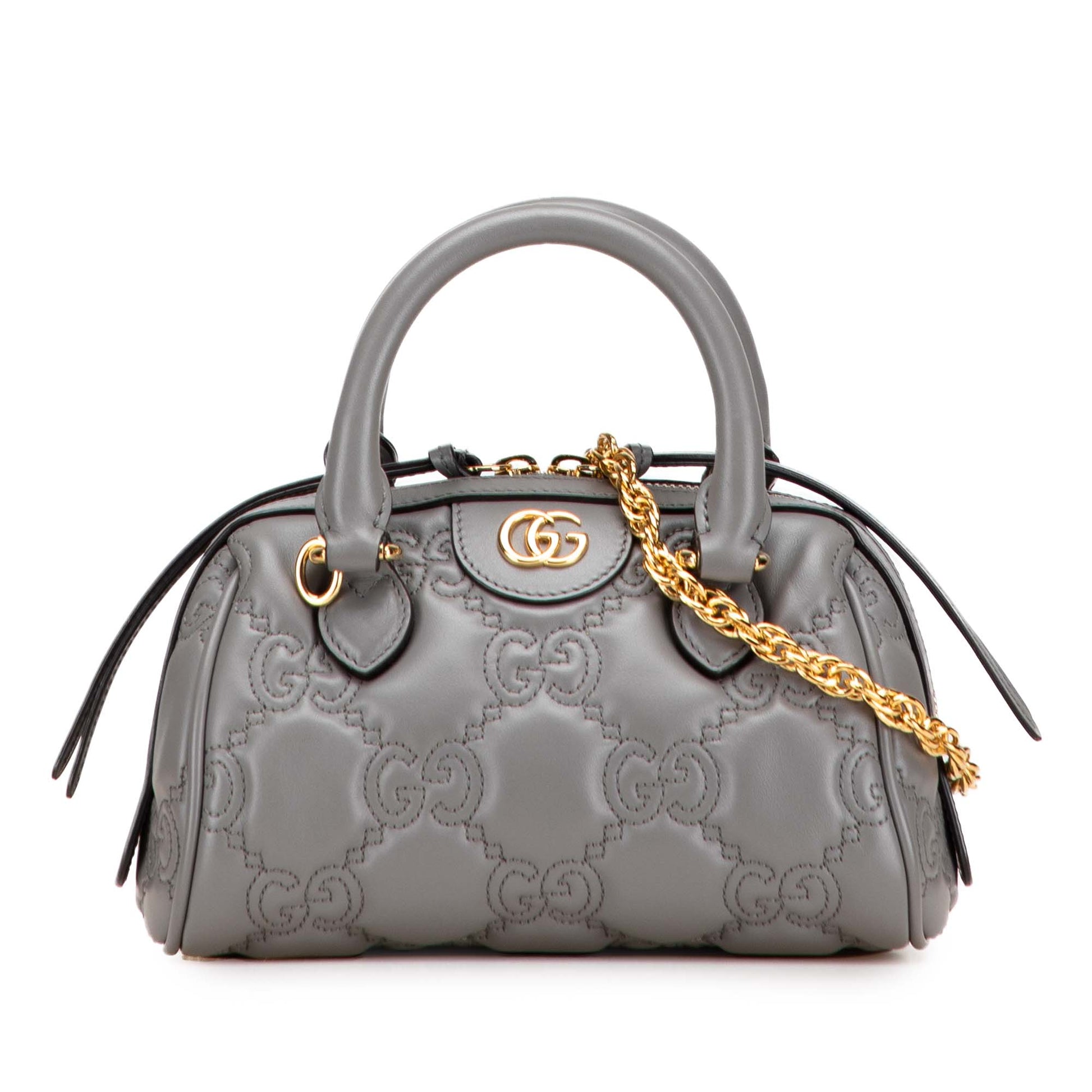 Gucci Mini GG Matelasse Leather Marmont Satchel