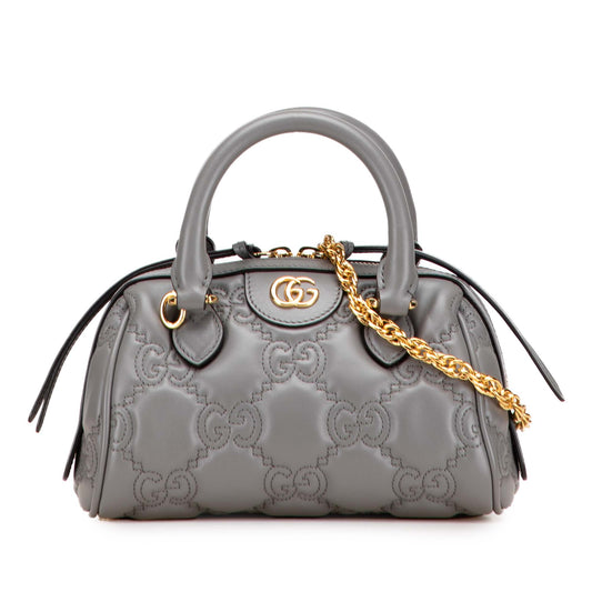 Gucci Mini GG Matelasse Leather Marmont Satchel