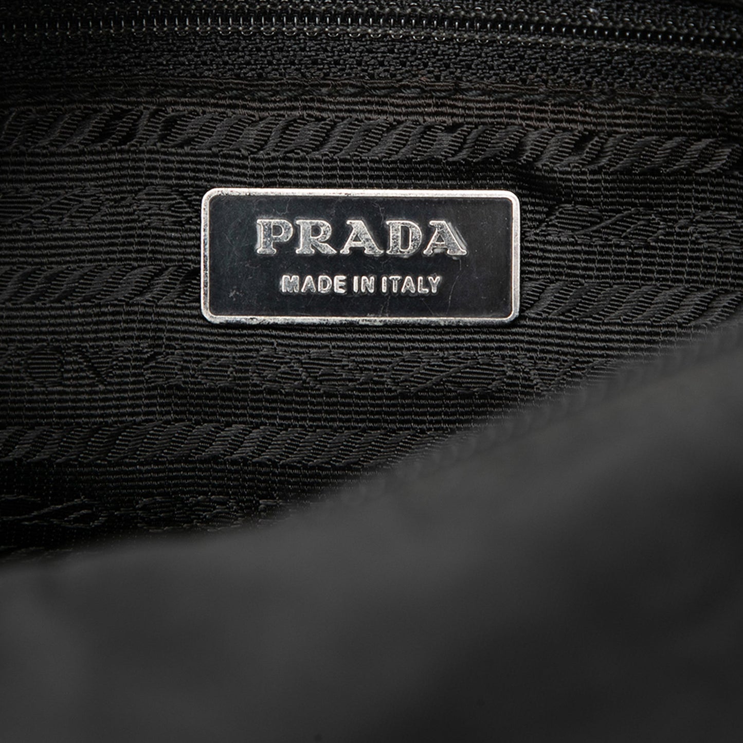 Prada Tessuto Double Buckle Messenger Bag