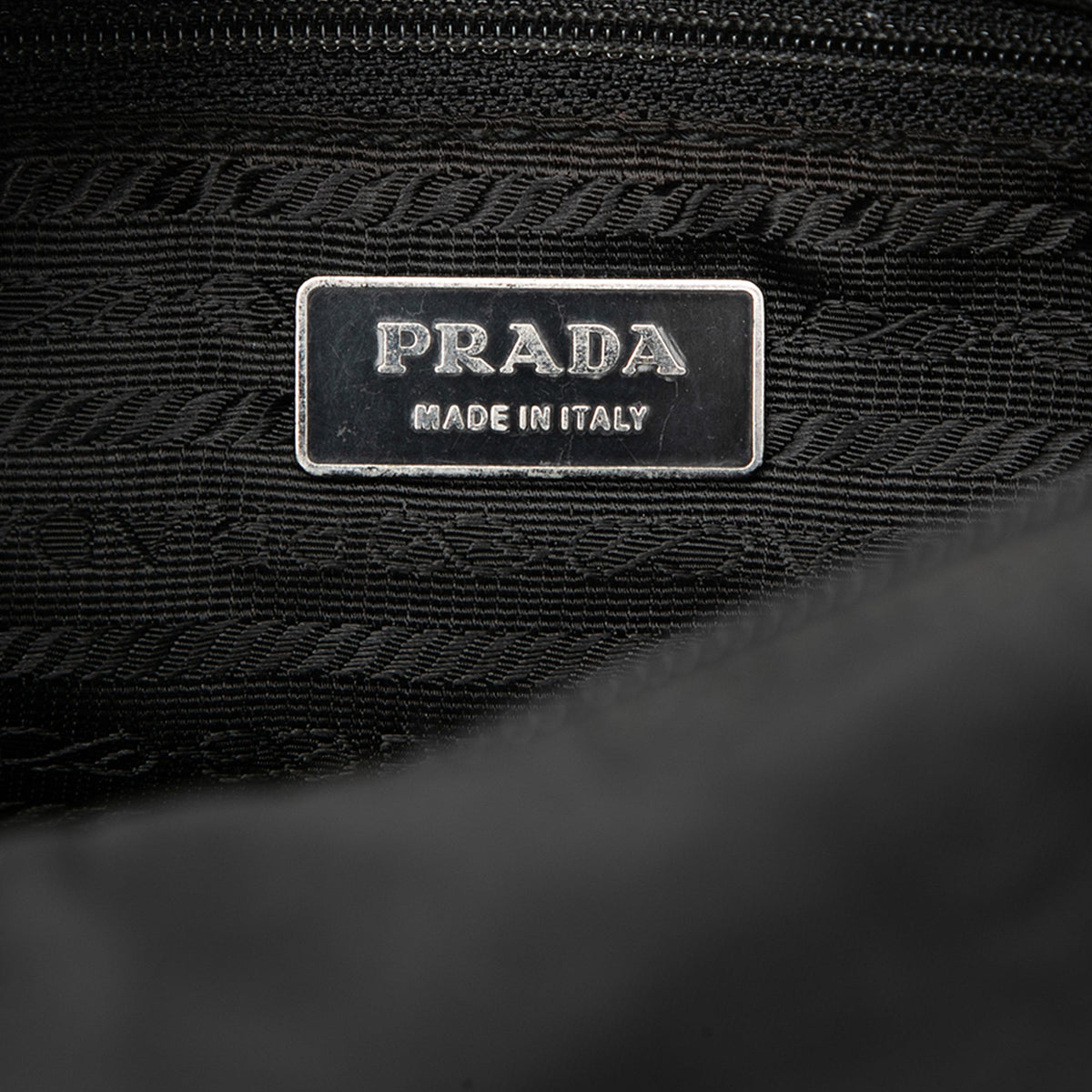 Prada Tessuto Double Buckle Messenger Bag