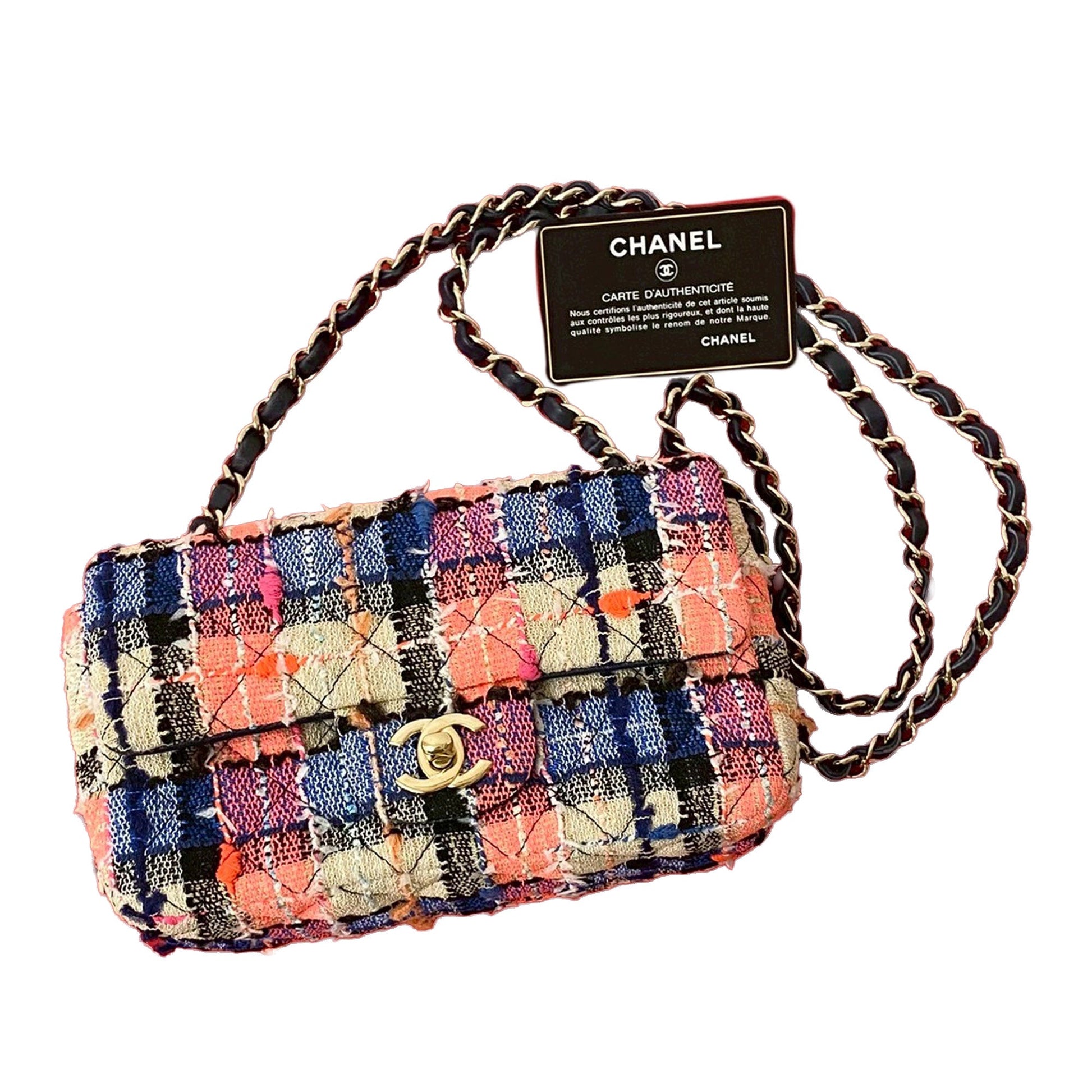 Chanel Small Classic Tweed Single Flap