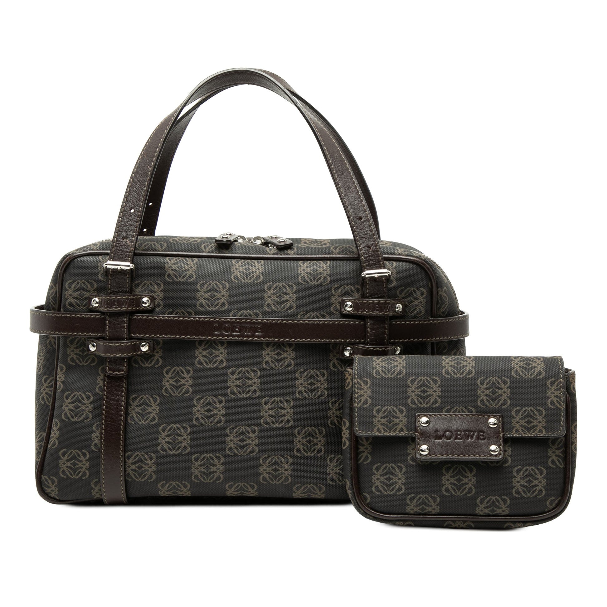 LOEWE Anagram Coated Canvas Handbag