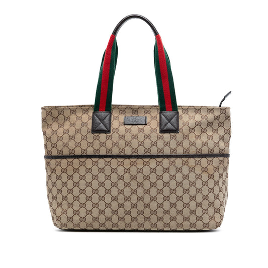 GG Canvas Web Tote