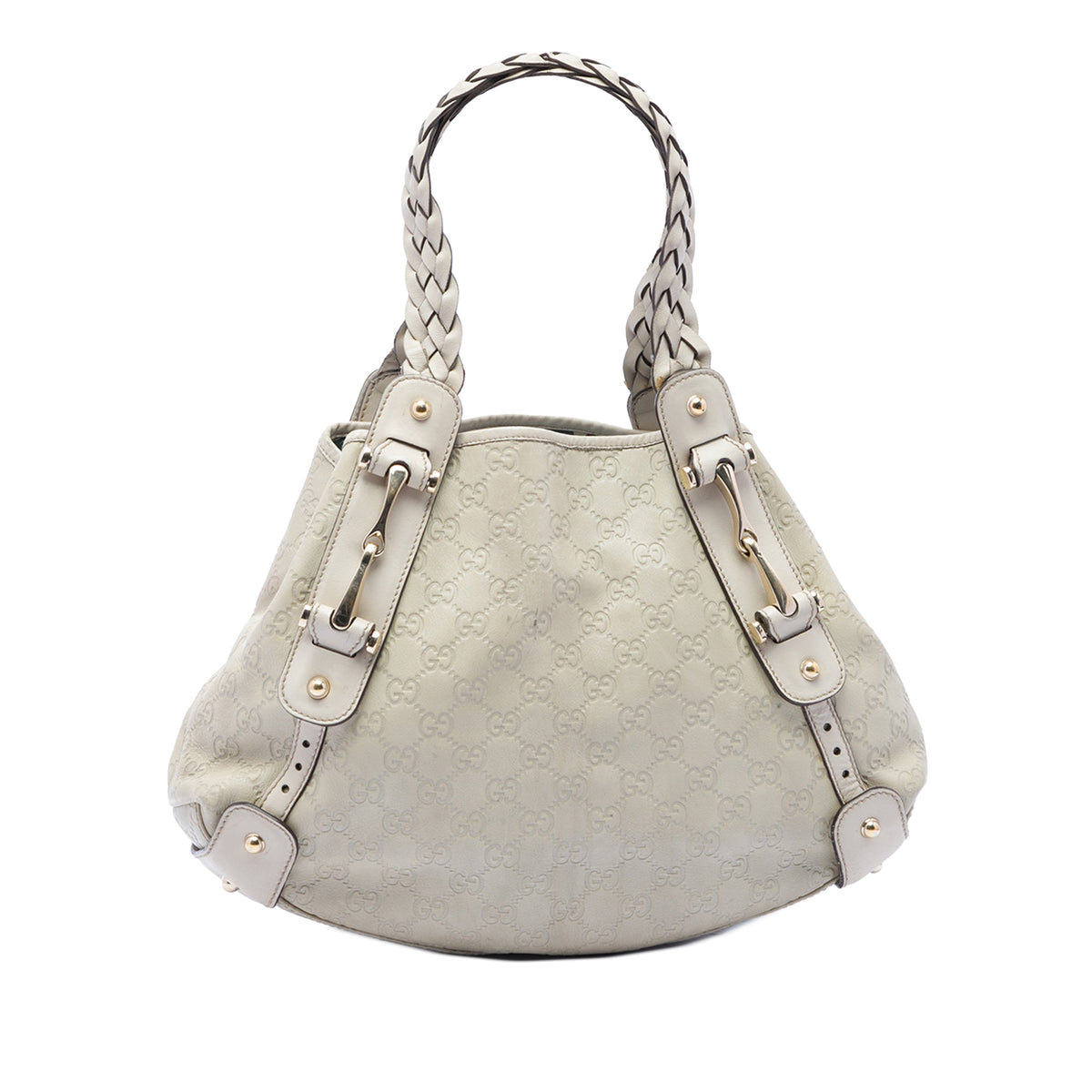 Gucci Small Guccissima Horsebit Pelham Shoulder Bag