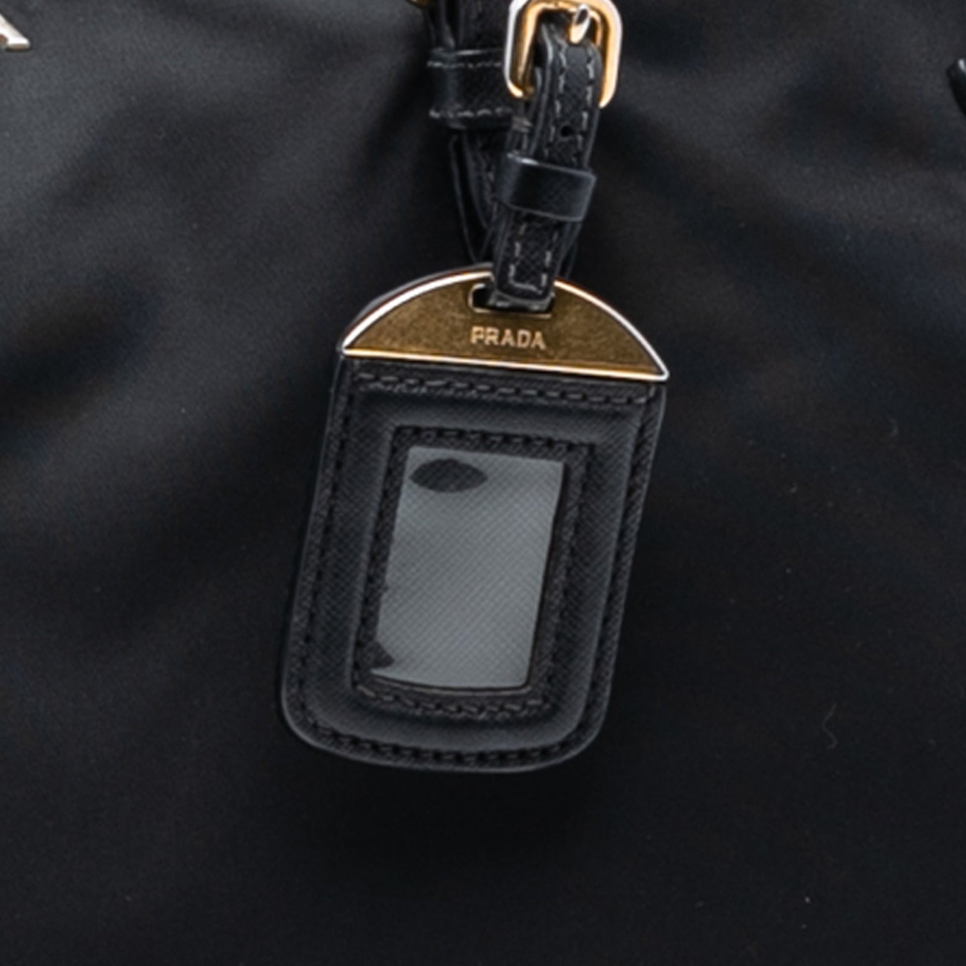 Prada Saffiano Trimmed Tessuto Tote