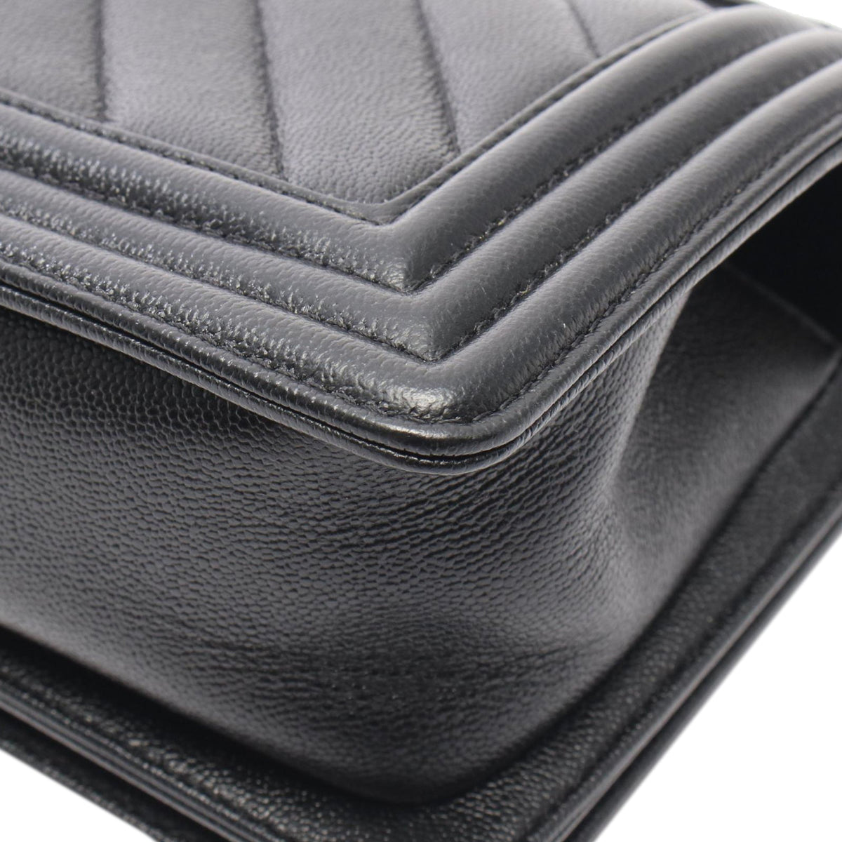 Chanel Small Chevron Caviar Boy Flap