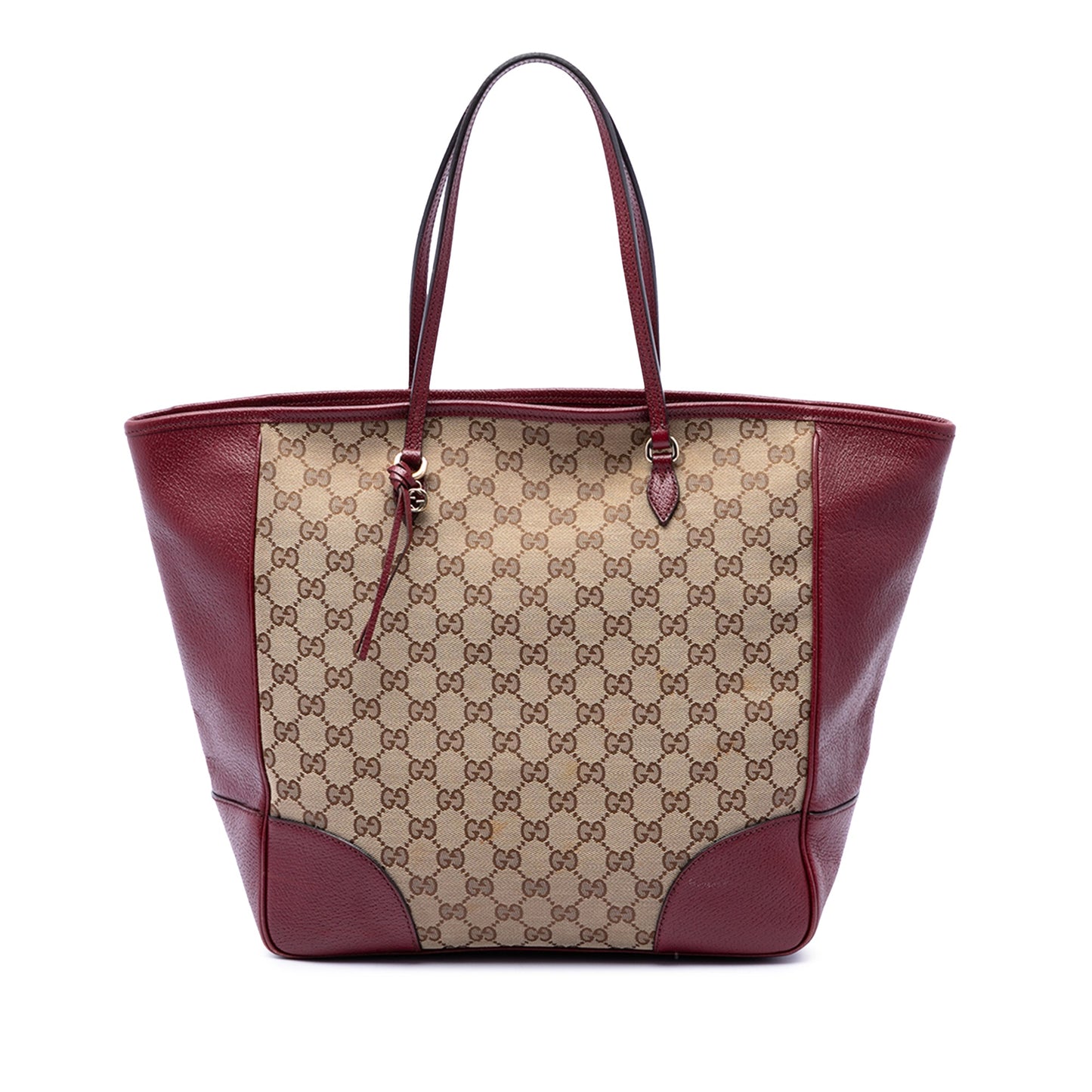 Gucci GG Canvas and Calfskin Bree Tote