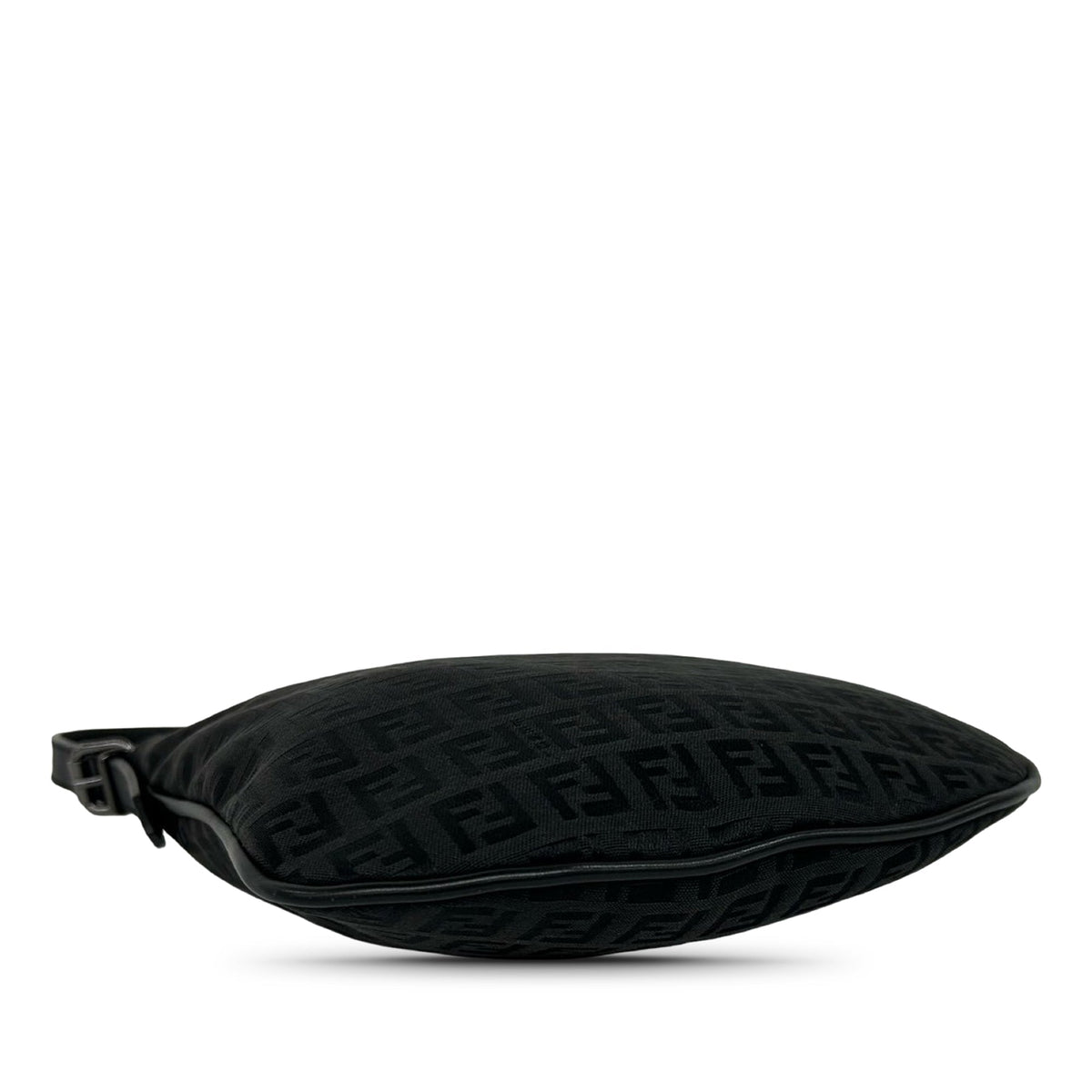 Fendi Zucchino Canvas Oyster Shoulder Bag