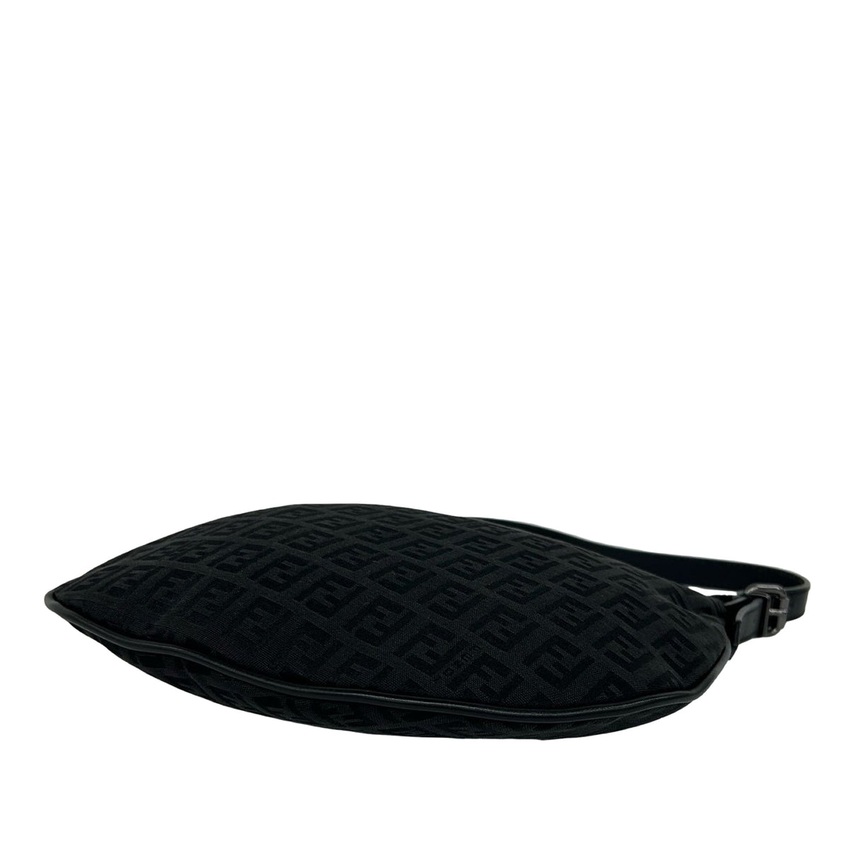 Fendi Zucchino Canvas Oyster Shoulder Bag