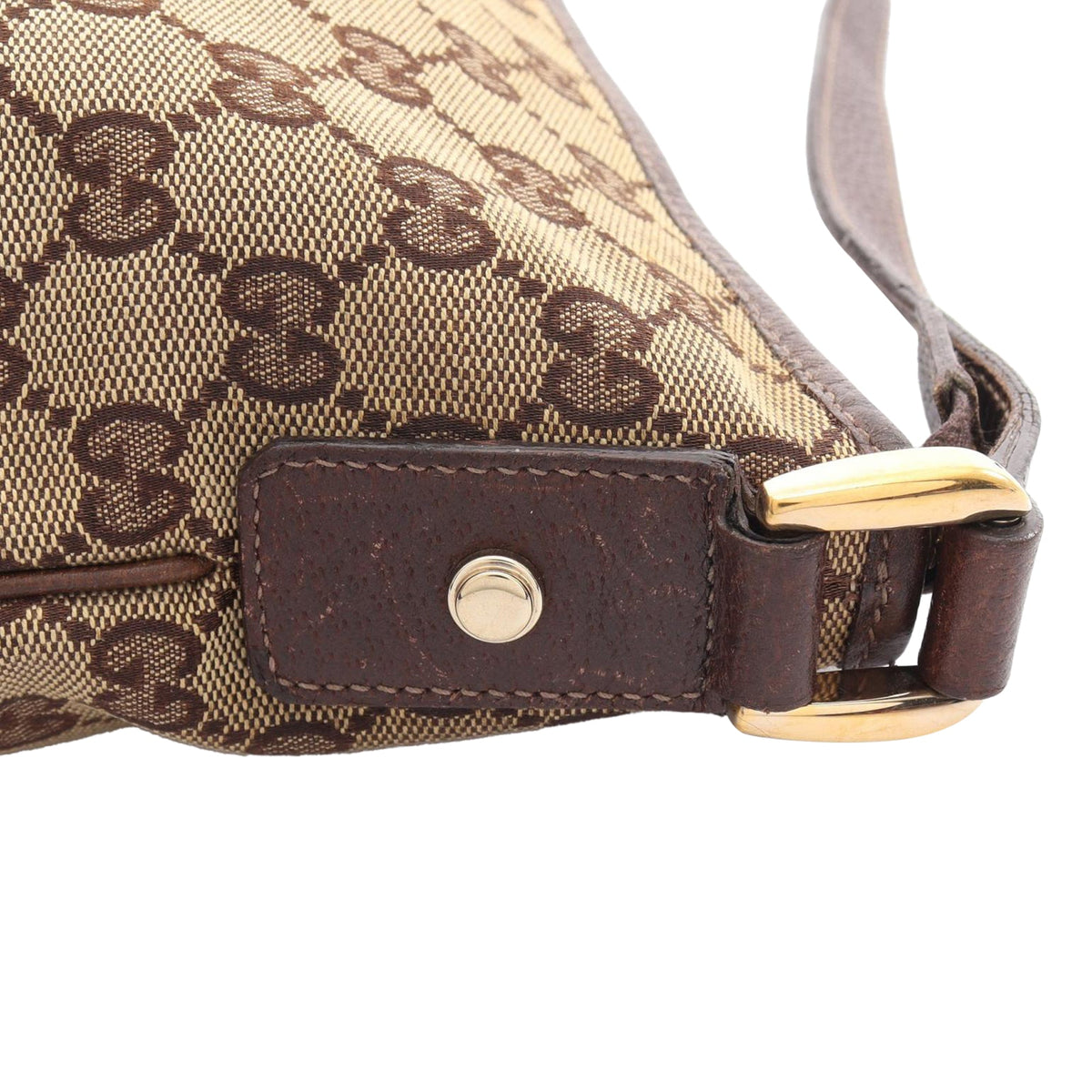 Gucci GG Canvas Abbey D Ring Crossbody — Beige