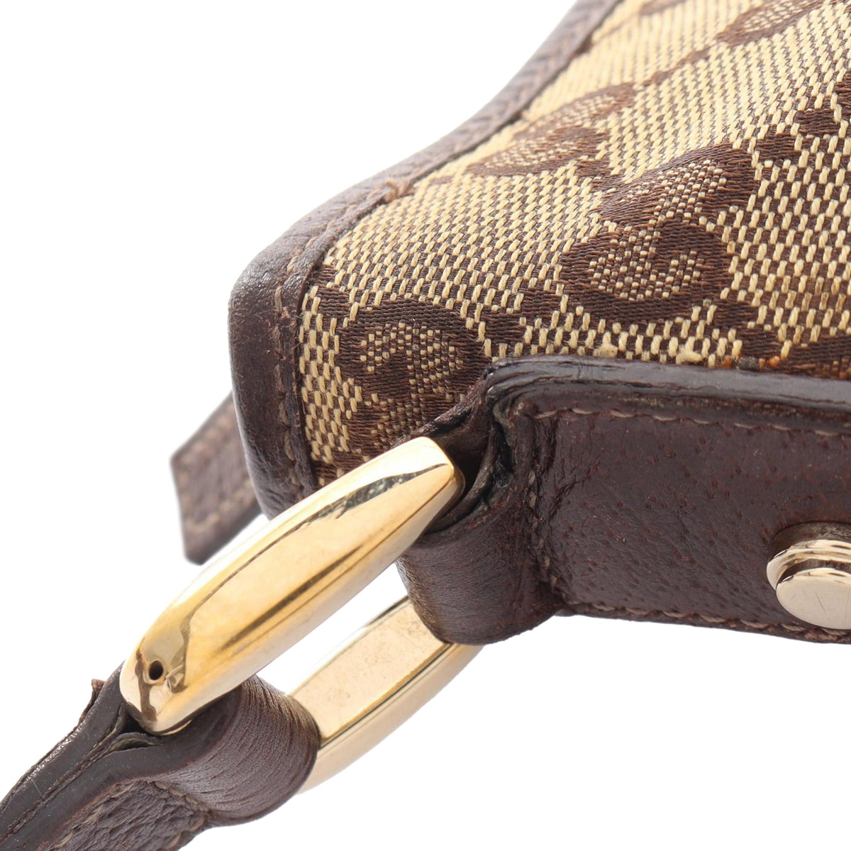 Gucci GG Canvas Abbey D Ring Crossbody — Beige