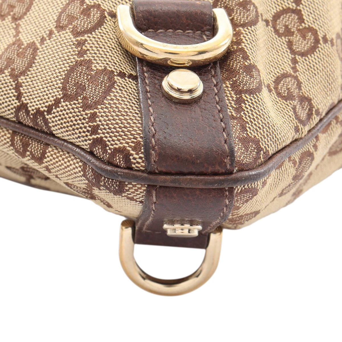 Gucci GG Canvas Abbey D Ring Crossbody — Beige
