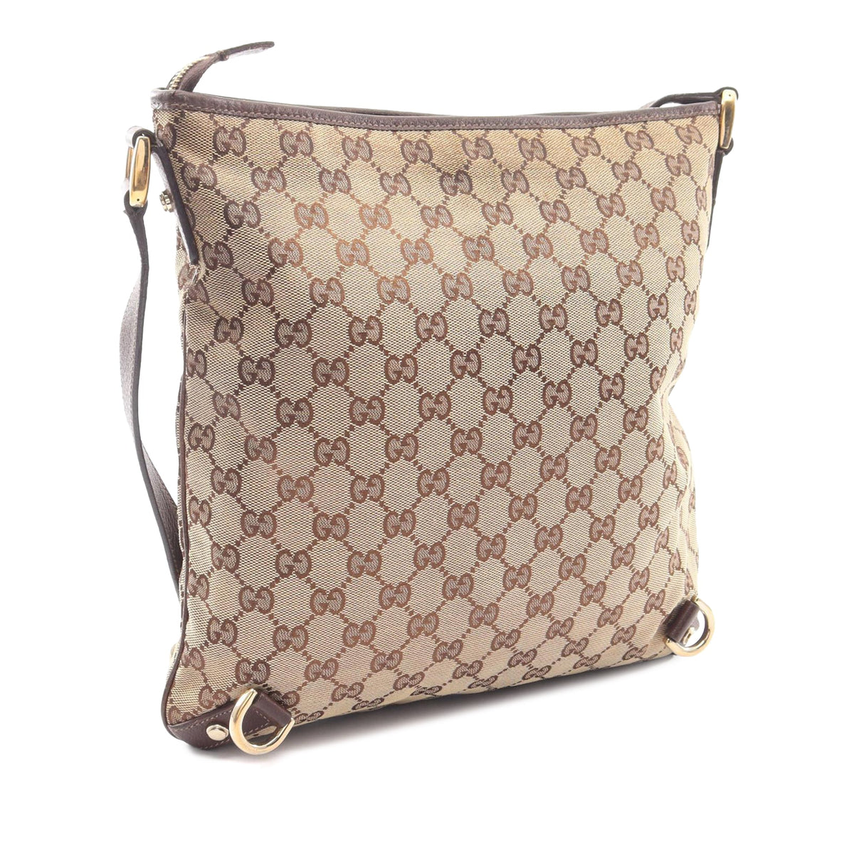 Gucci GG Canvas Abbey D Ring Crossbody — Beige