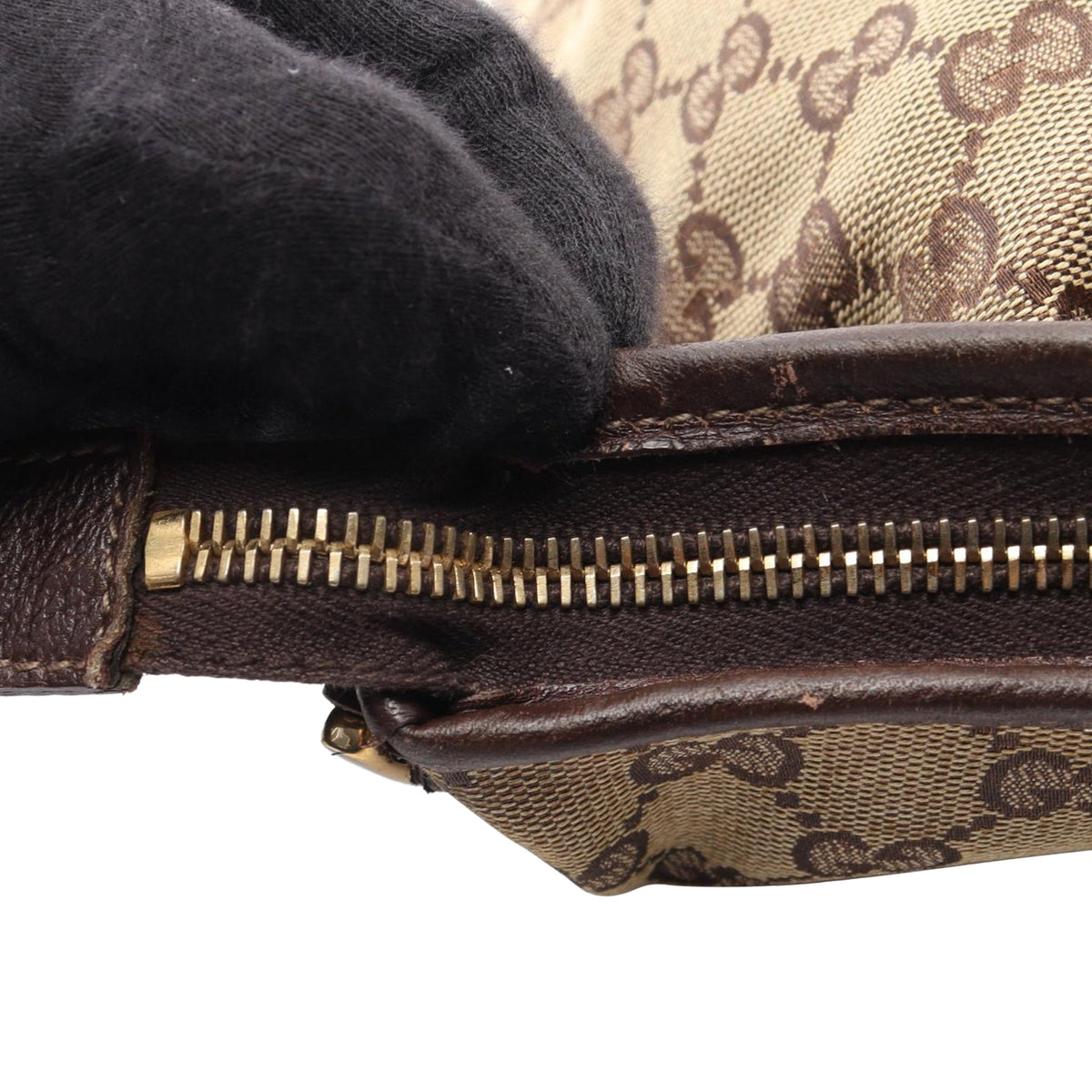 Gucci GG Canvas Abbey D Ring Crossbody — Beige