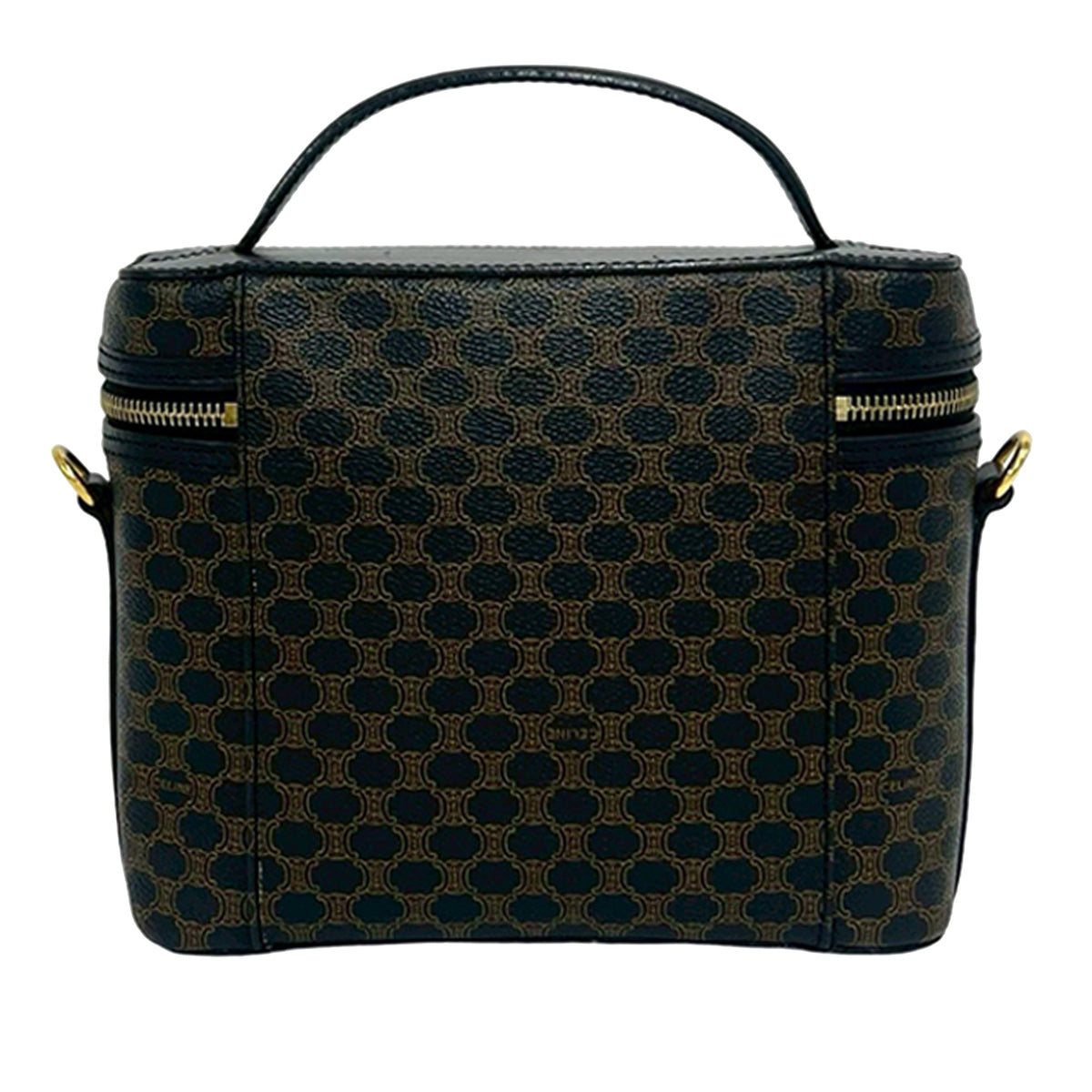 Celine Macadam Coated Canvas Vanity Bag