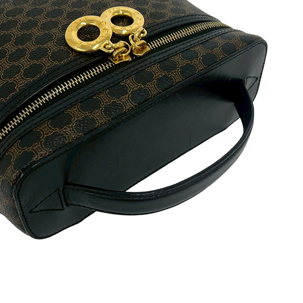 Celine Macadam Coated Canvas Vanity Bag
