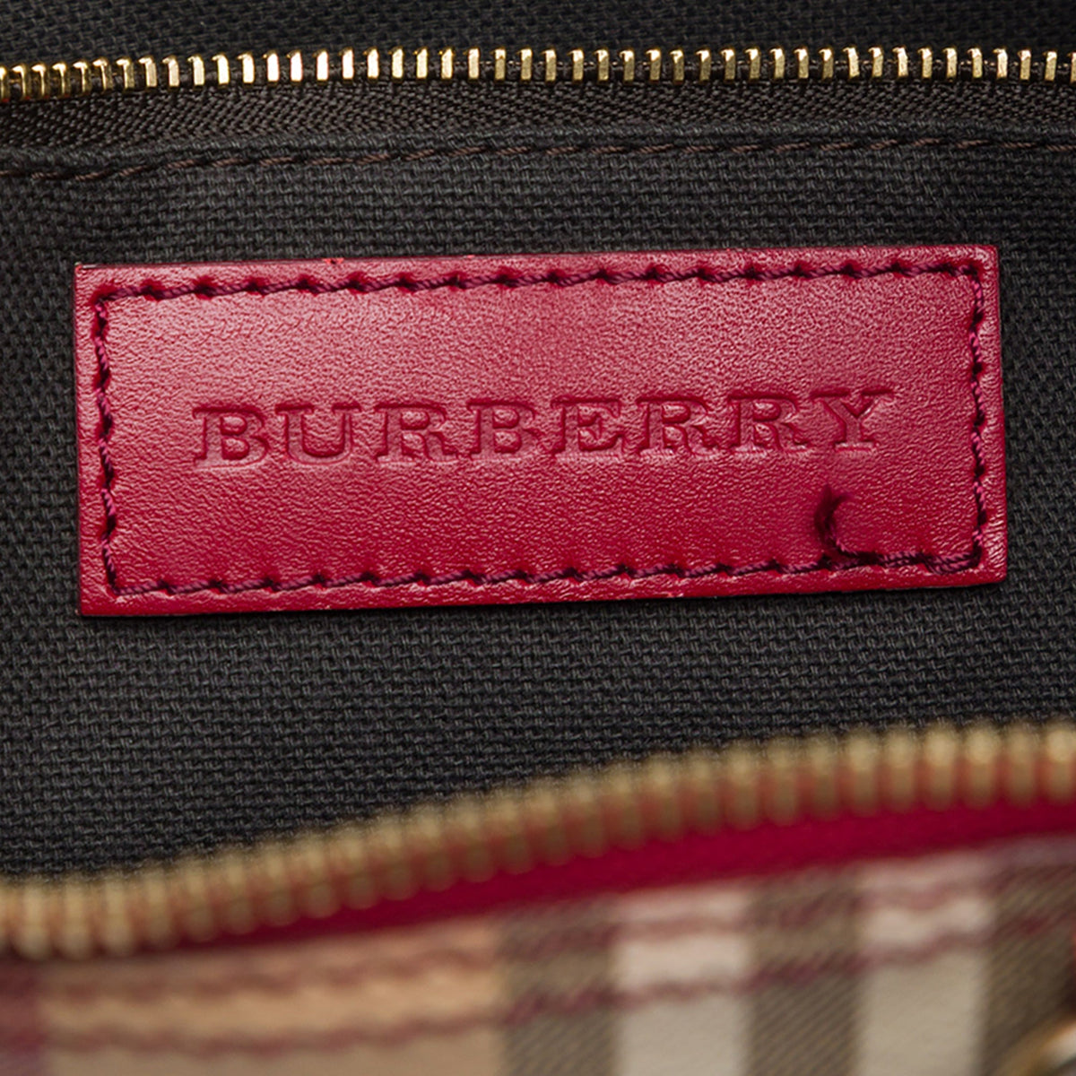 Burberry Small Haymarket Check Coated Canvas Salisbury Tote