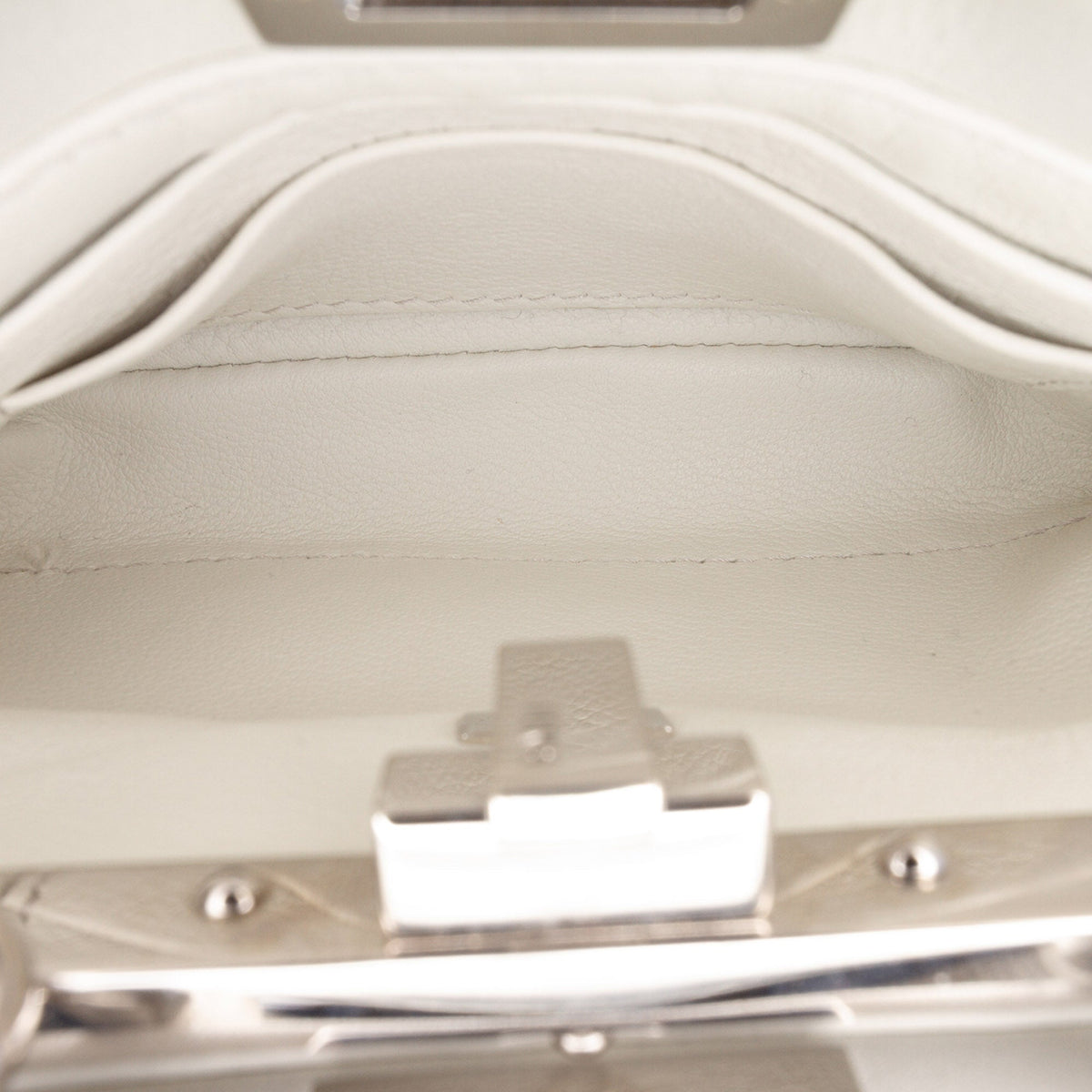 Fendi Micro Studded Calfskin Peekaboo Iconic Satchel