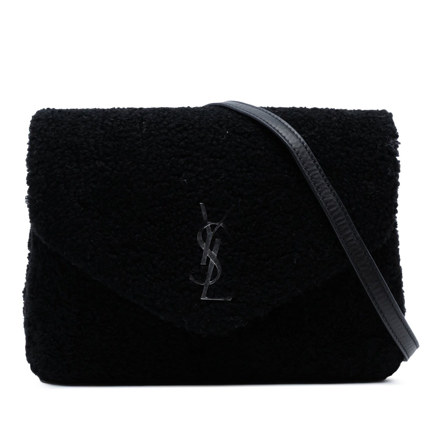 Saint Laurent Toy Shearling Monogram LouLou Crossbody