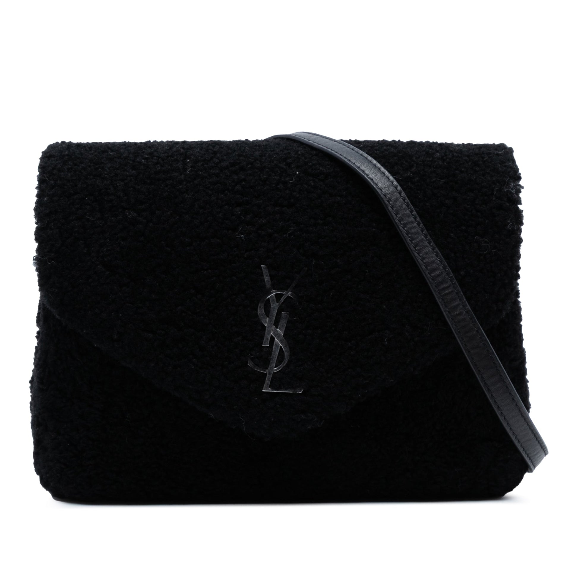 Saint Laurent Toy Shearling Monogram LouLou Crossbody