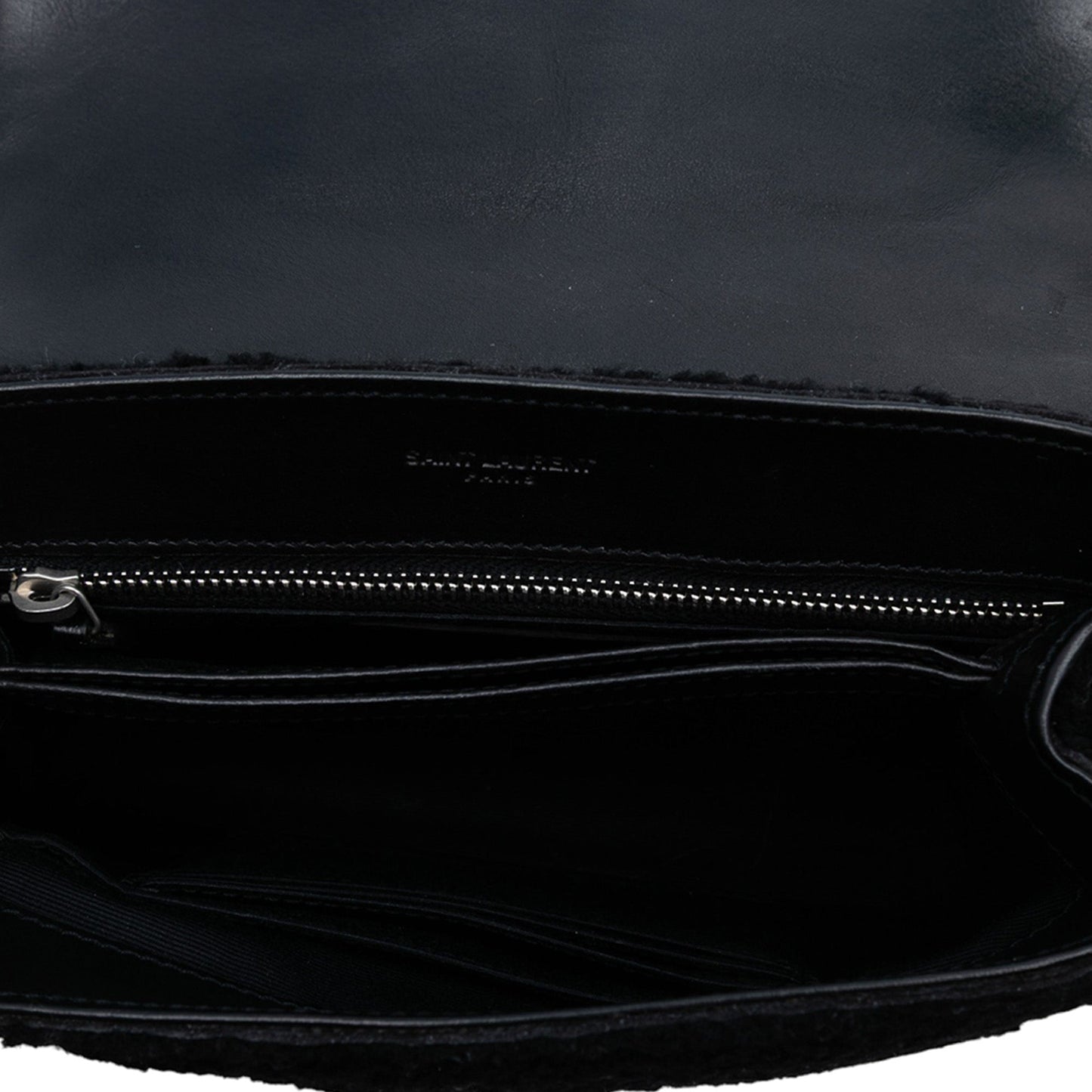 Saint Laurent Toy Shearling Monogram LouLou Crossbody