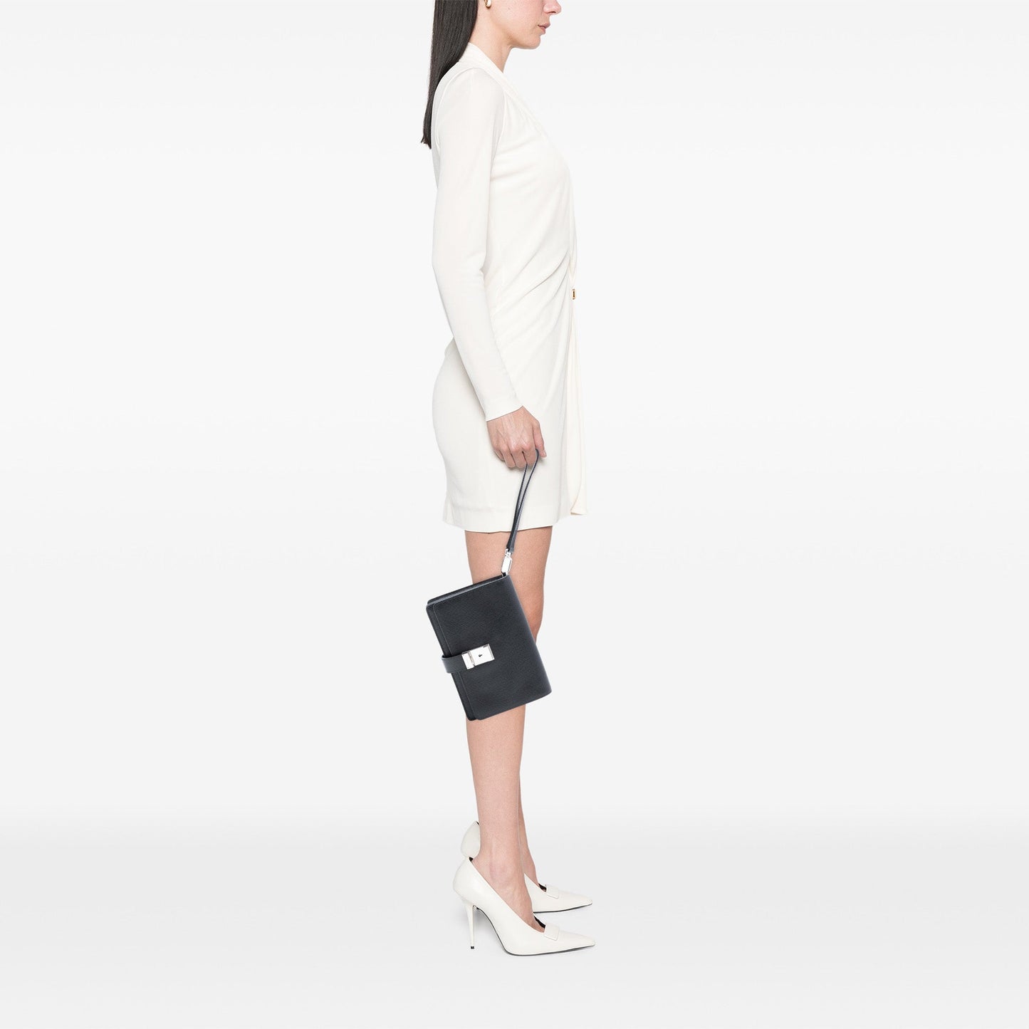 Prada Saffiano Flap Clutch