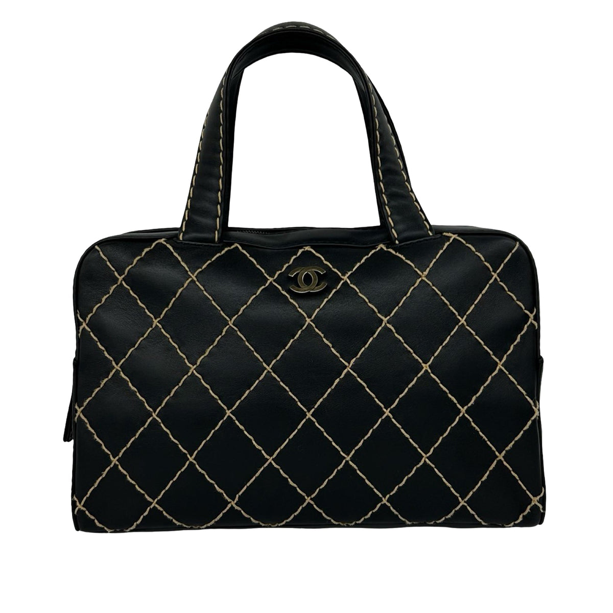 Chanel CC Lambskin Wild Stitch Handbag