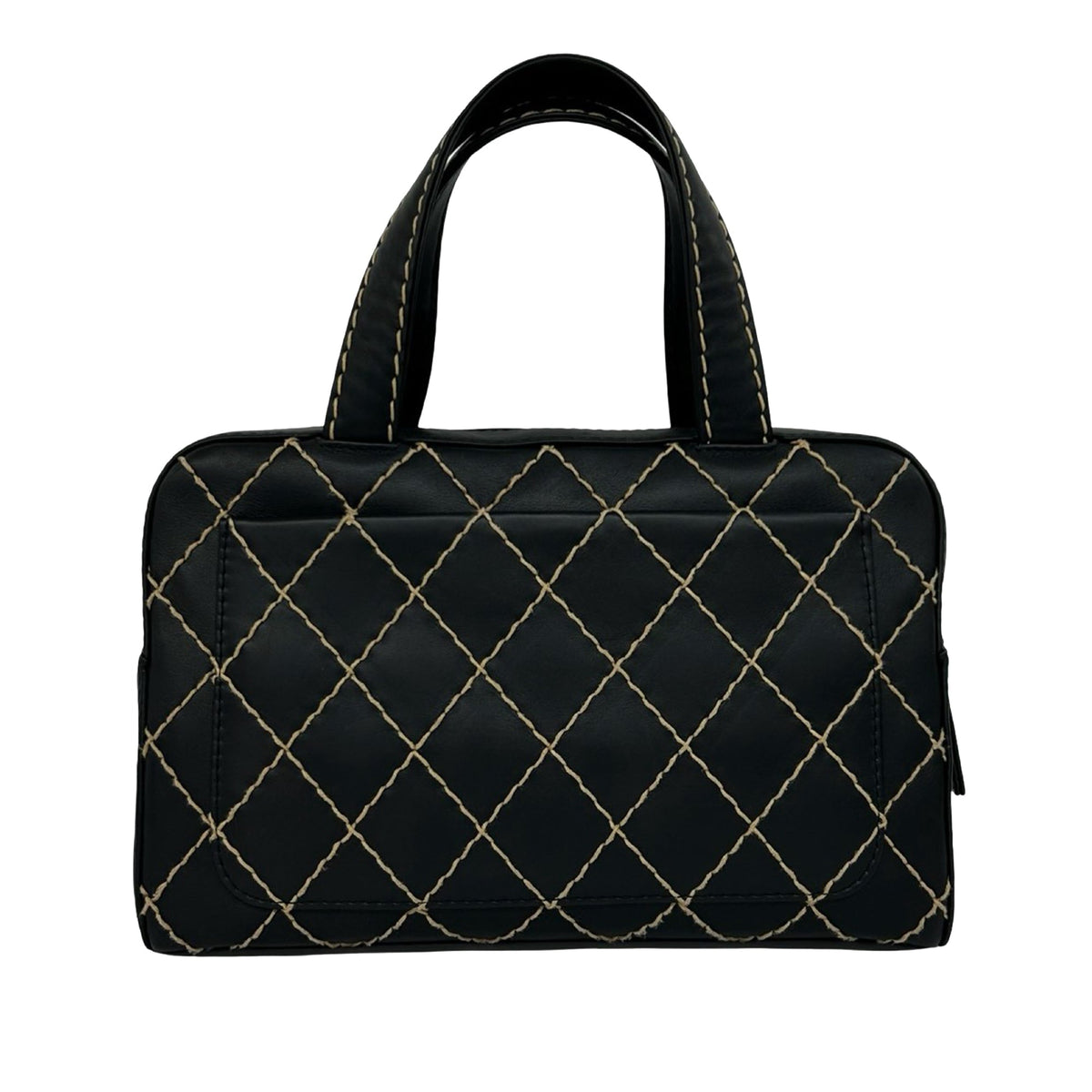 Chanel CC Lambskin Wild Stitch Handbag