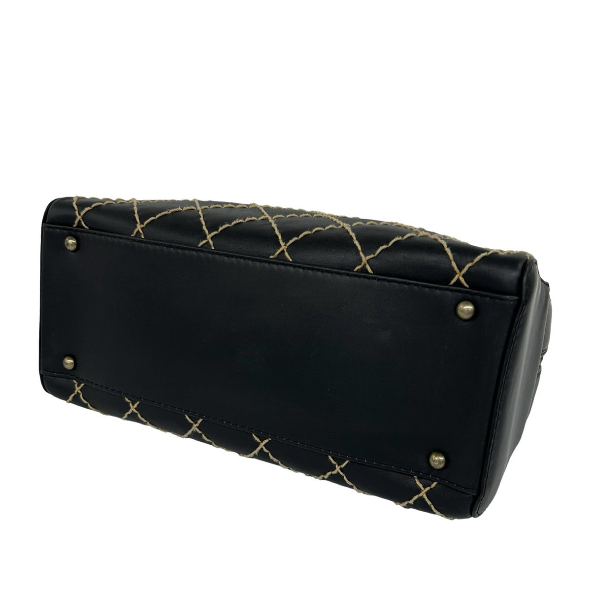 Chanel CC Lambskin Wild Stitch Handbag