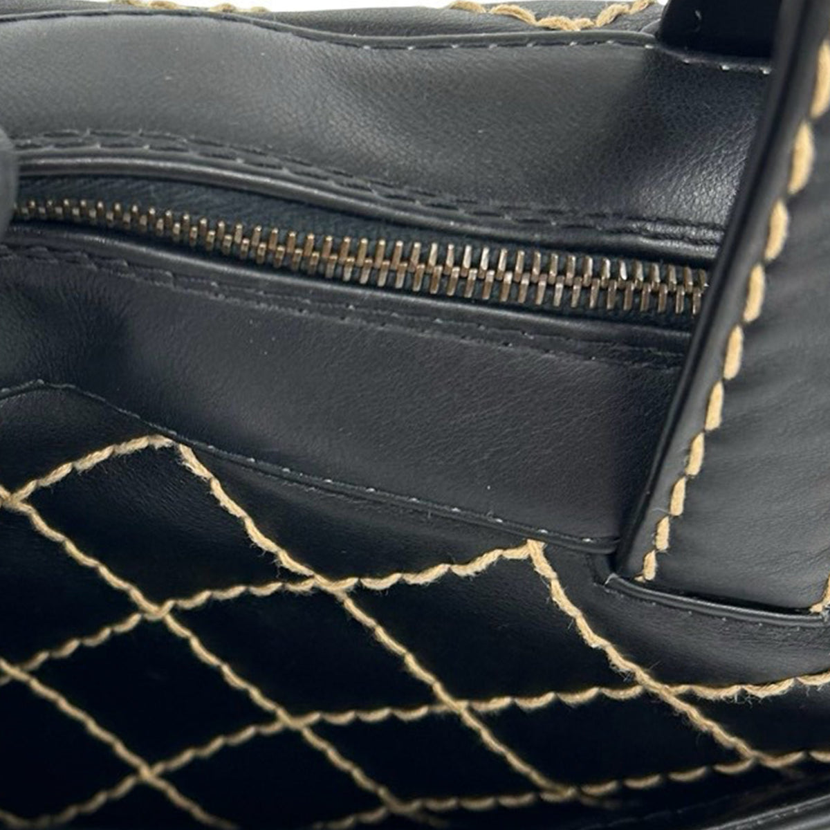 Chanel CC Lambskin Wild Stitch Handbag