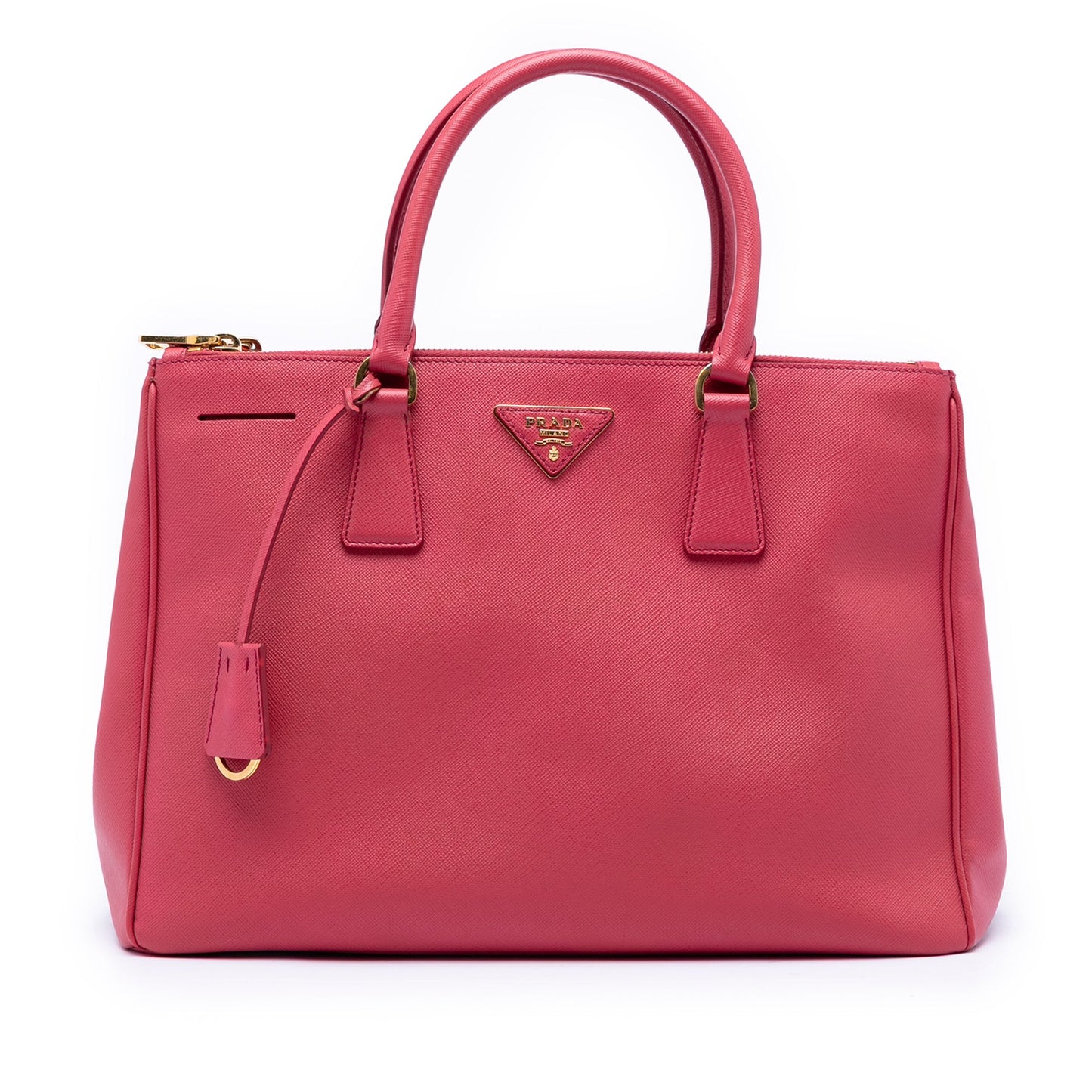Medium Saffiano Lux Galleria Double Zip Tote