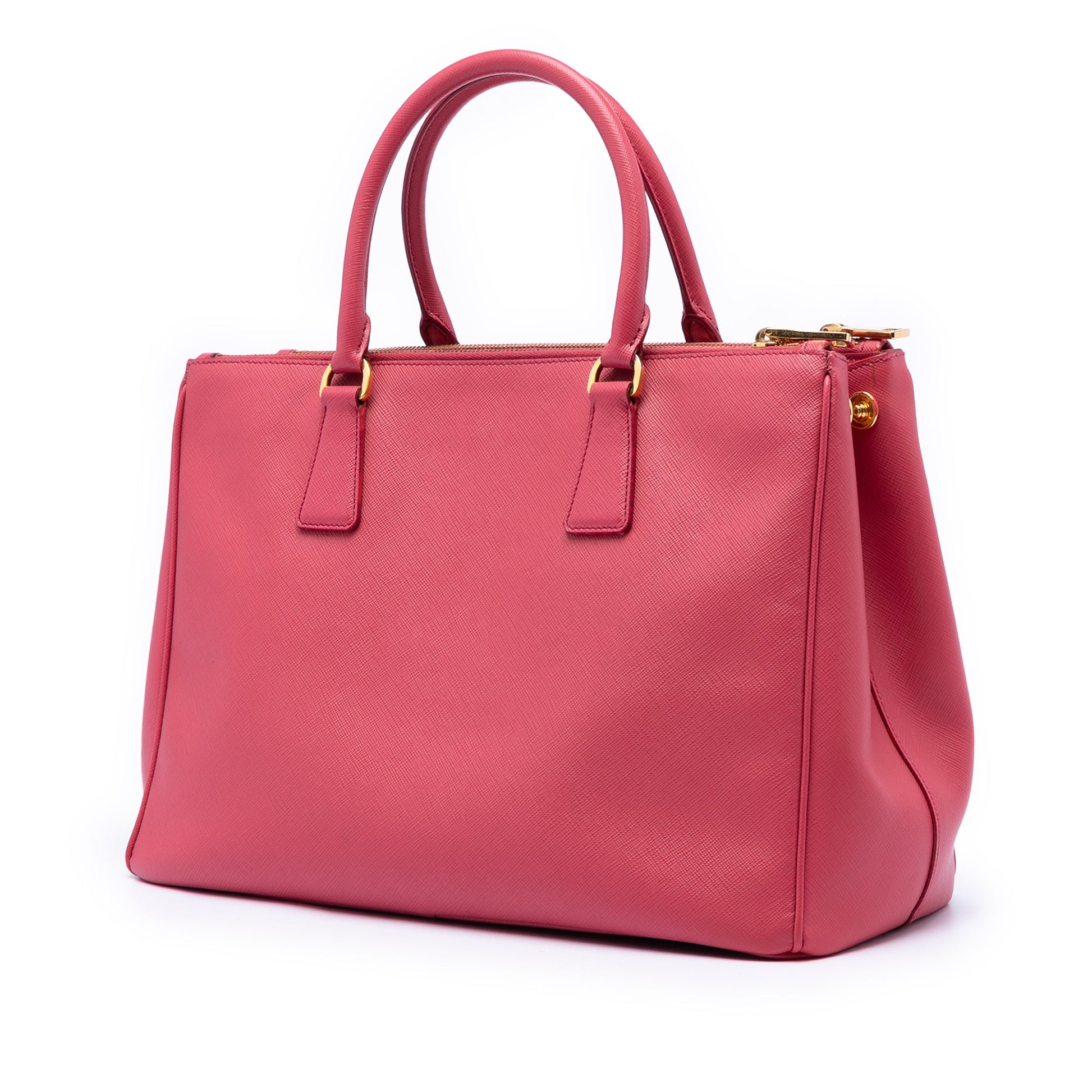 Medium Saffiano Lux Galleria Double Zip Tote