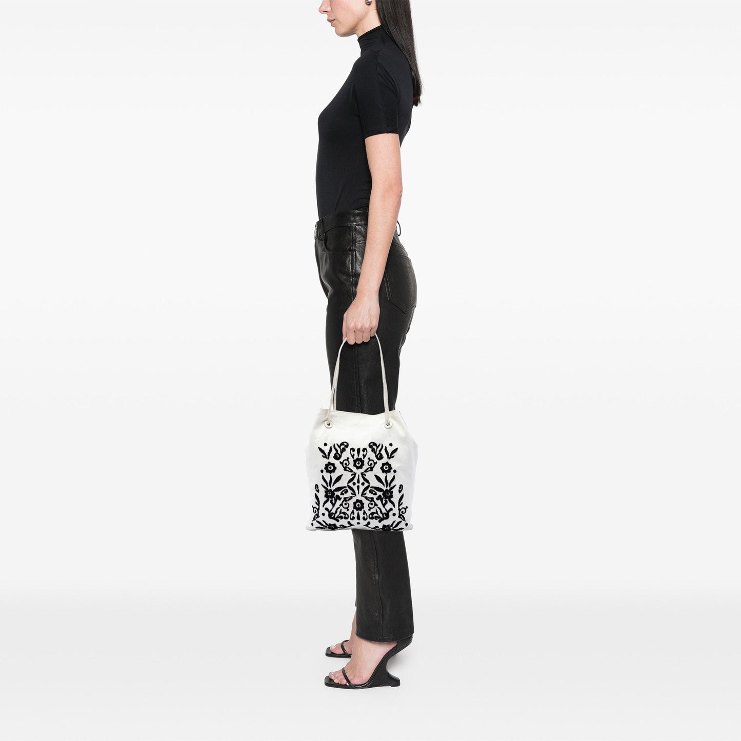 Prada Nappa Ricamo Tote