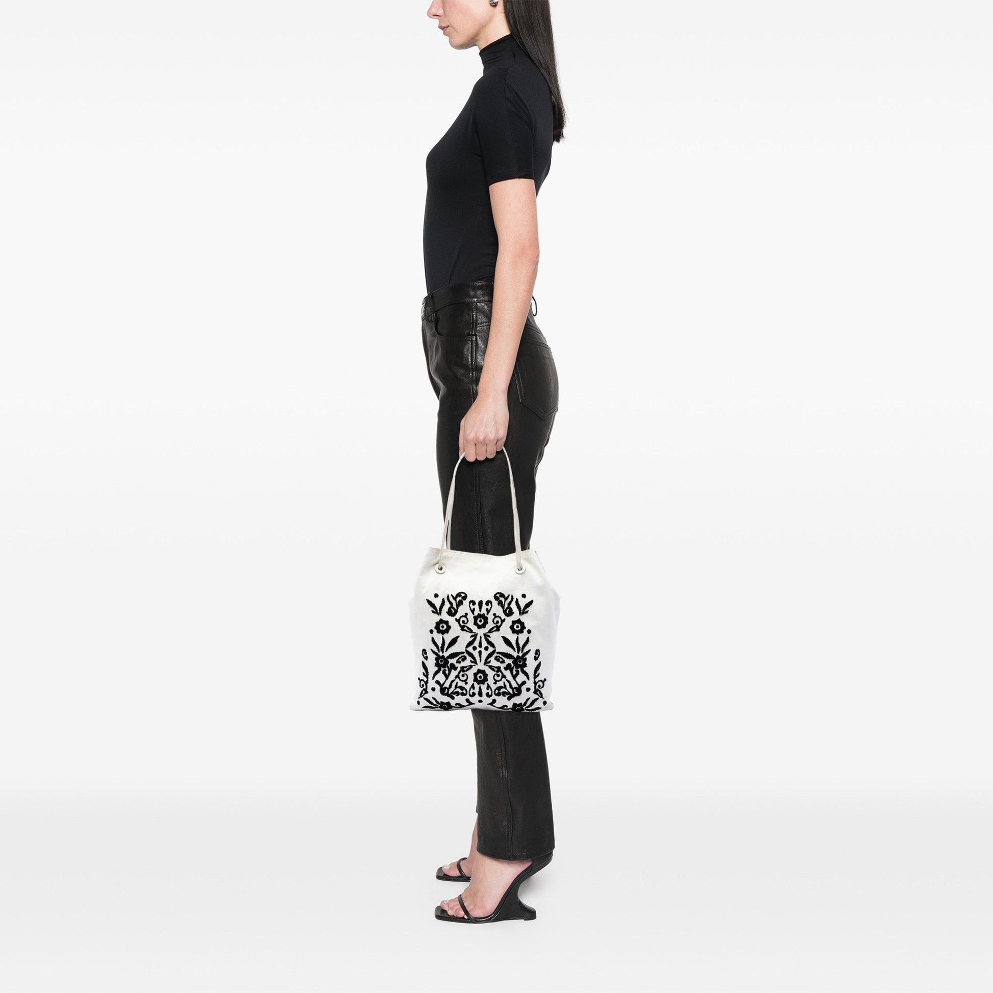 Prada Nappa Ricamo Tote