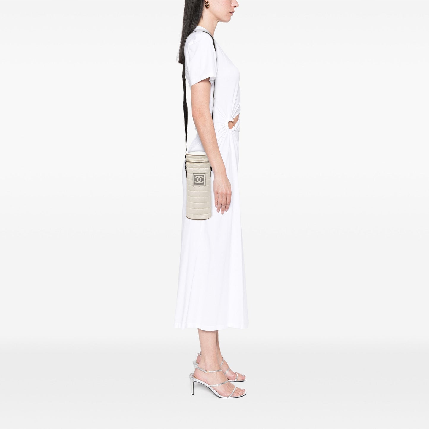 Chanel Quilted Sport Line Bottle Holder Crossbody