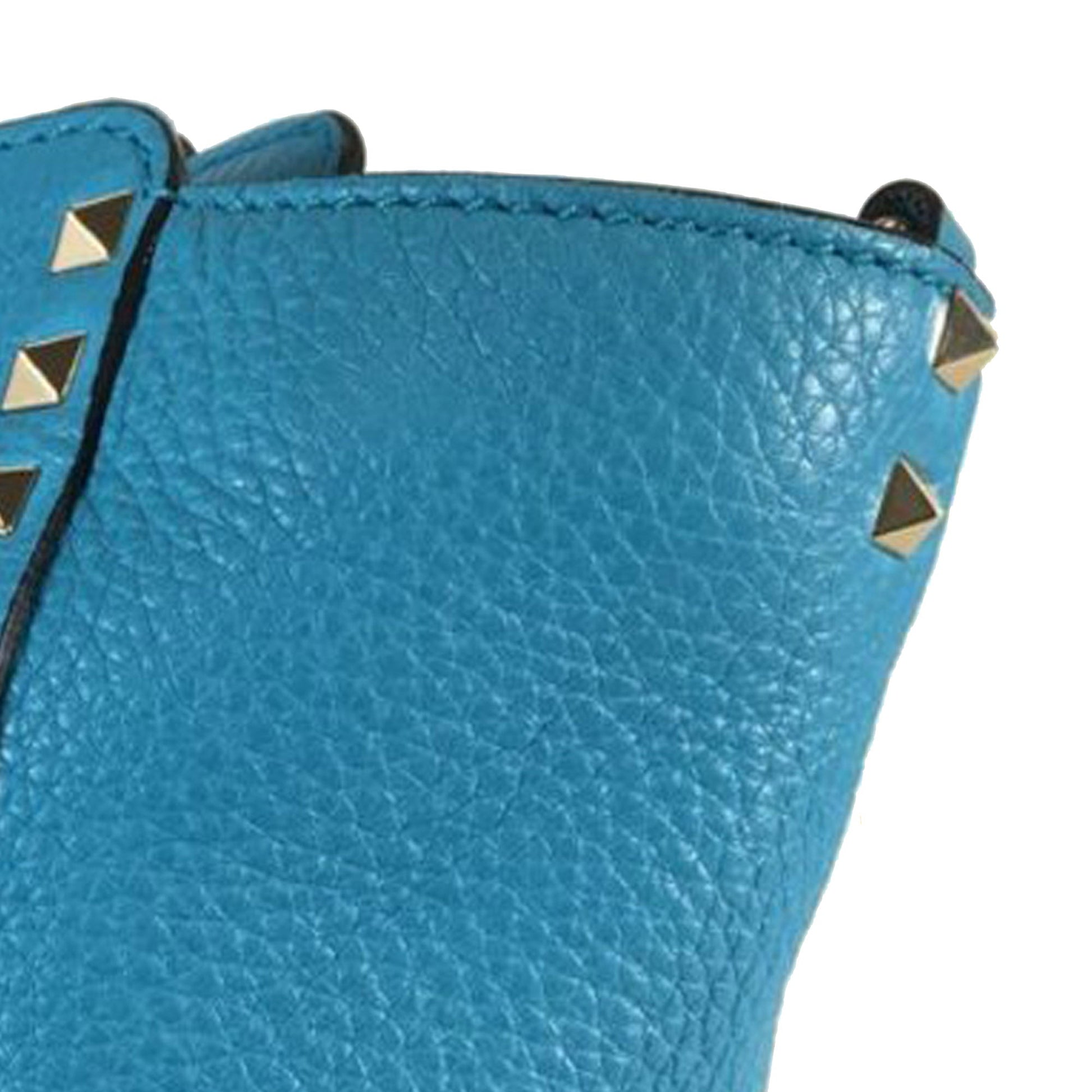 Valentino Small Grained Calfskin Rockstud Trapeze Satchel