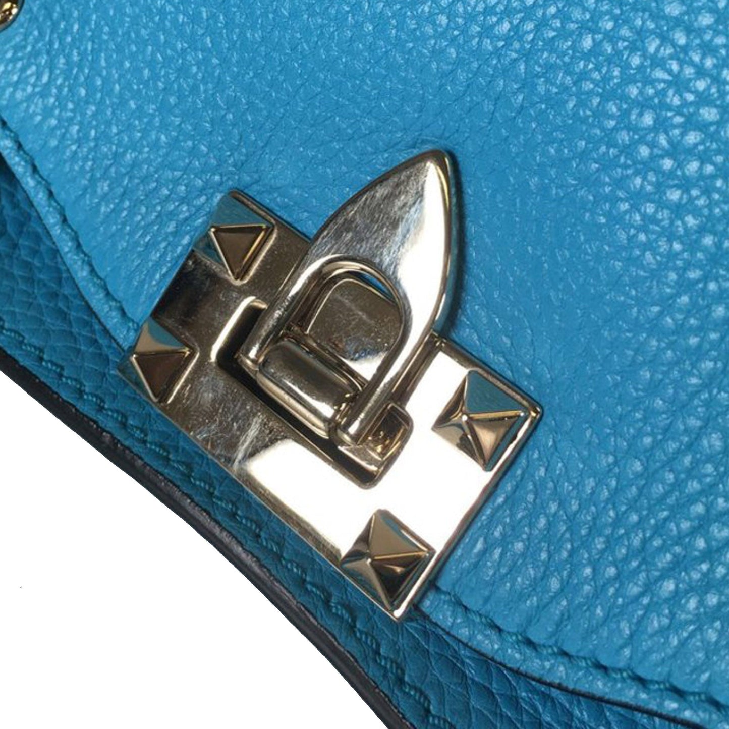 Valentino Small Grained Calfskin Rockstud Trapeze Satchel