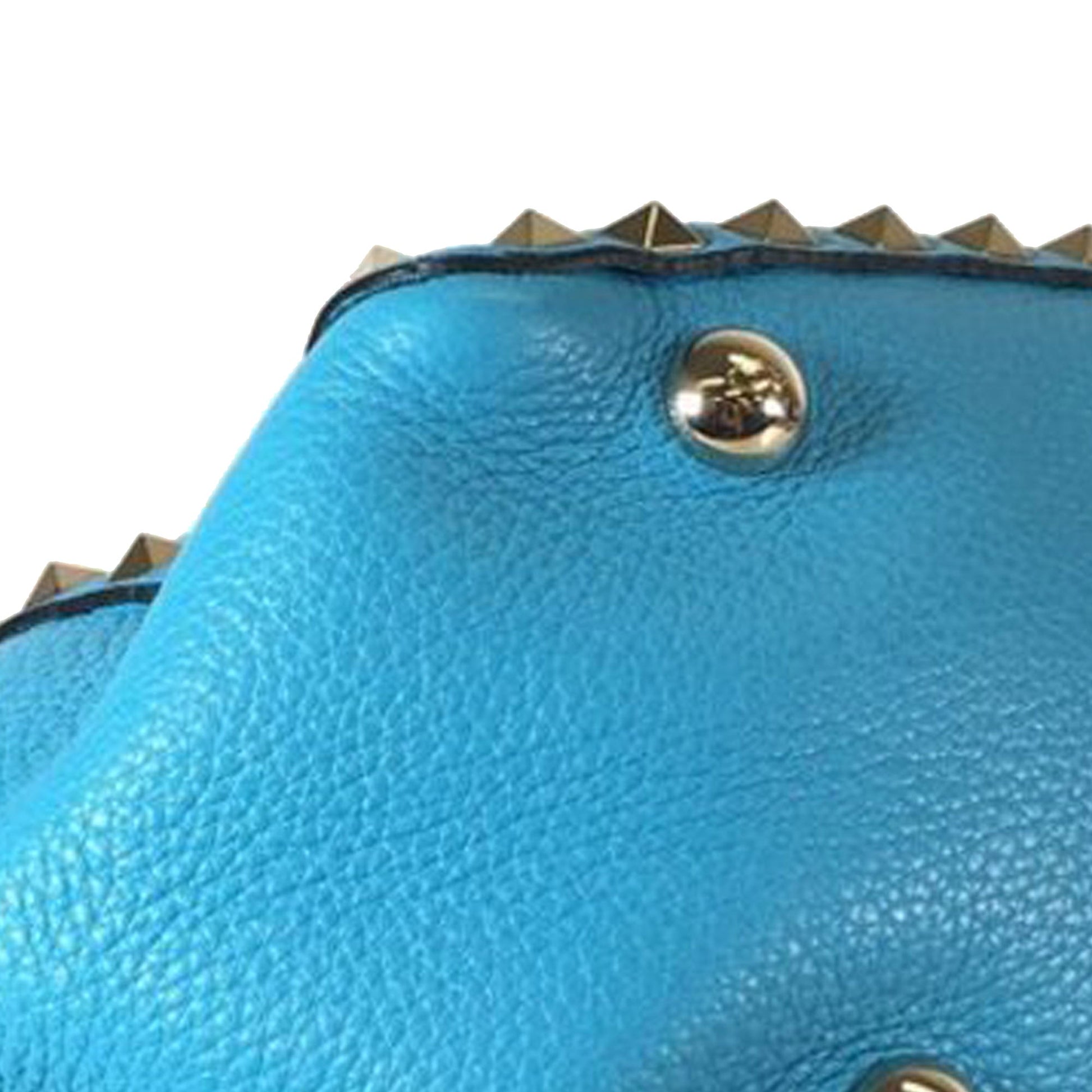 Valentino Small Grained Calfskin Rockstud Trapeze Satchel
