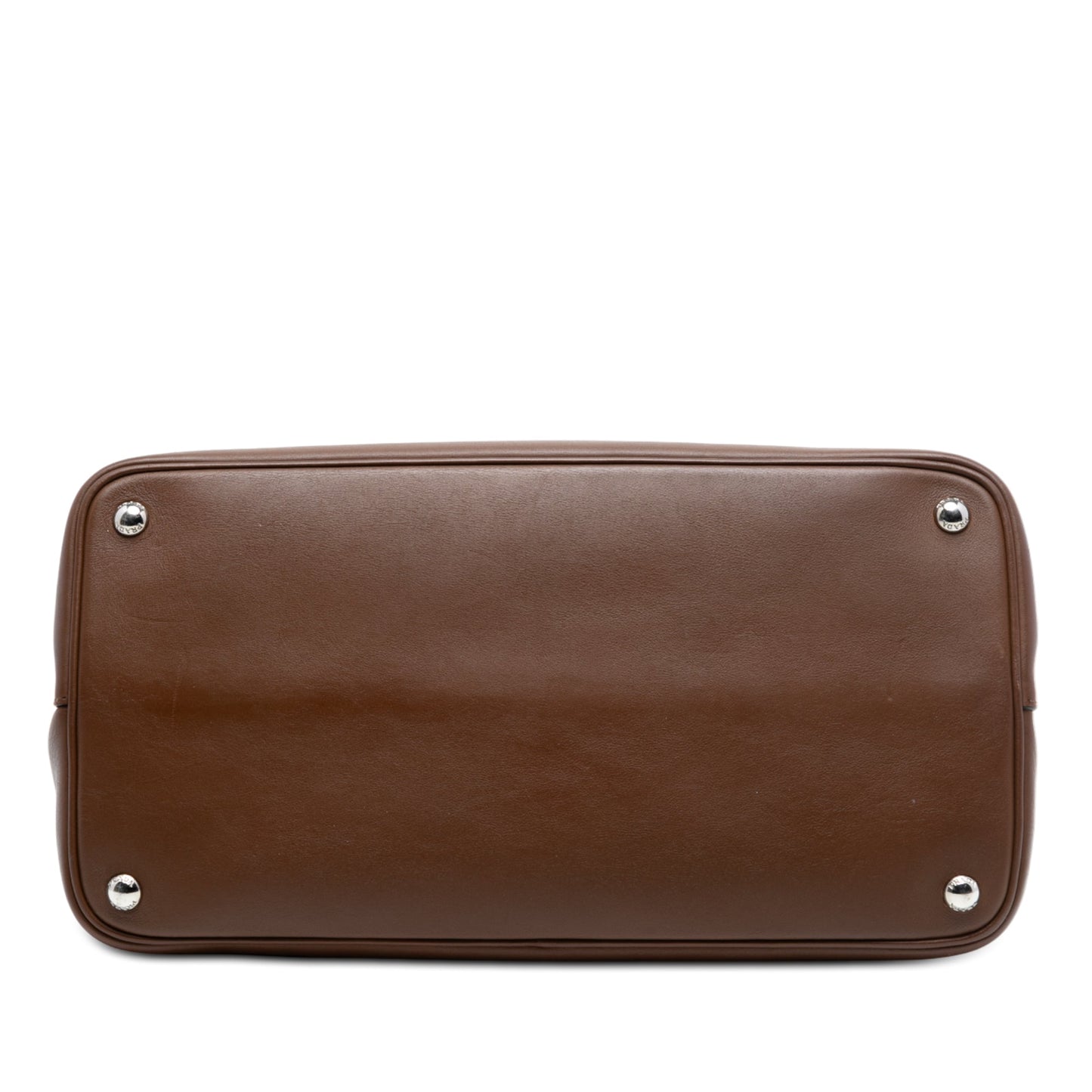 Prada Large Bicolor City Calf Double Flap Satchel