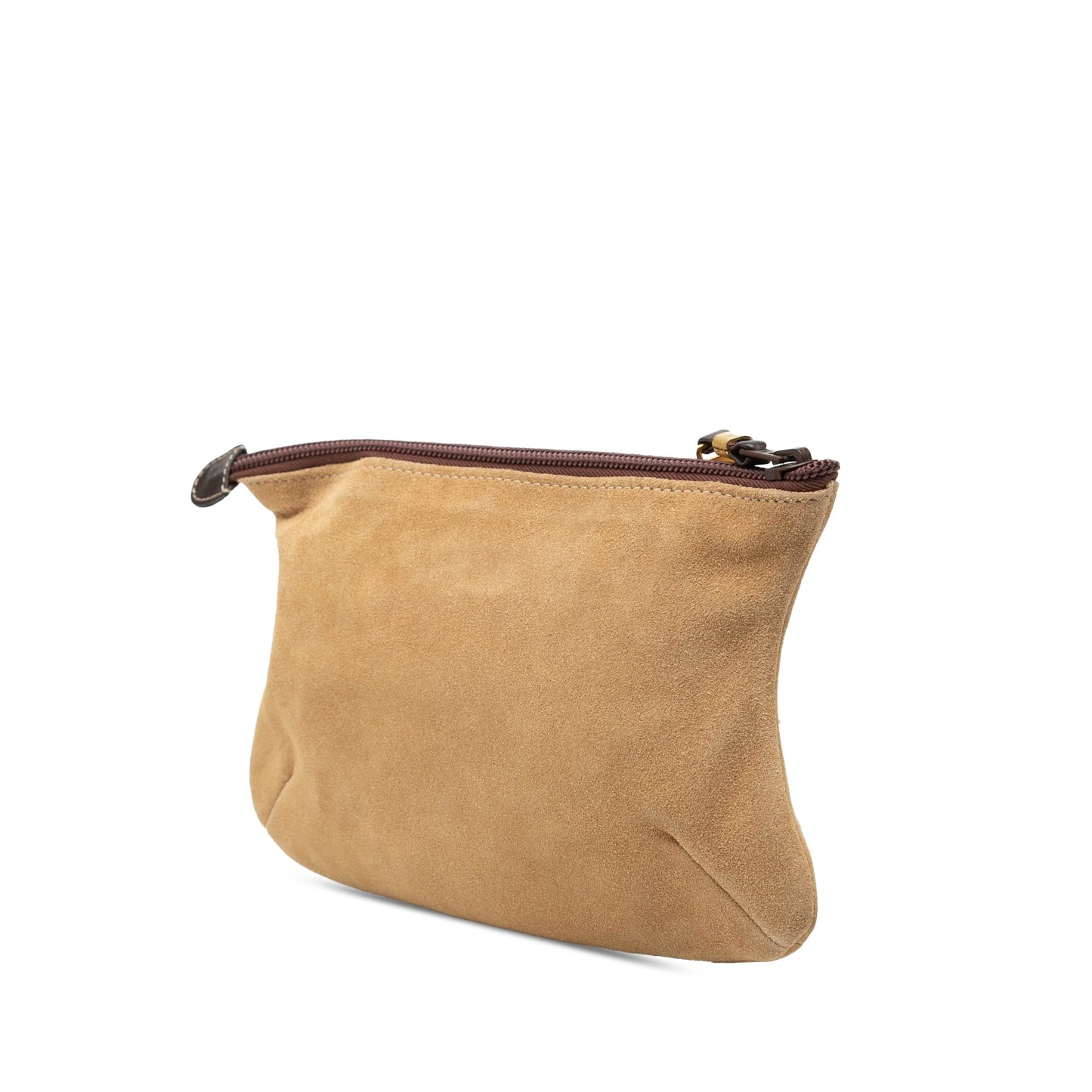 LOEWE Suede Anagram Clutch