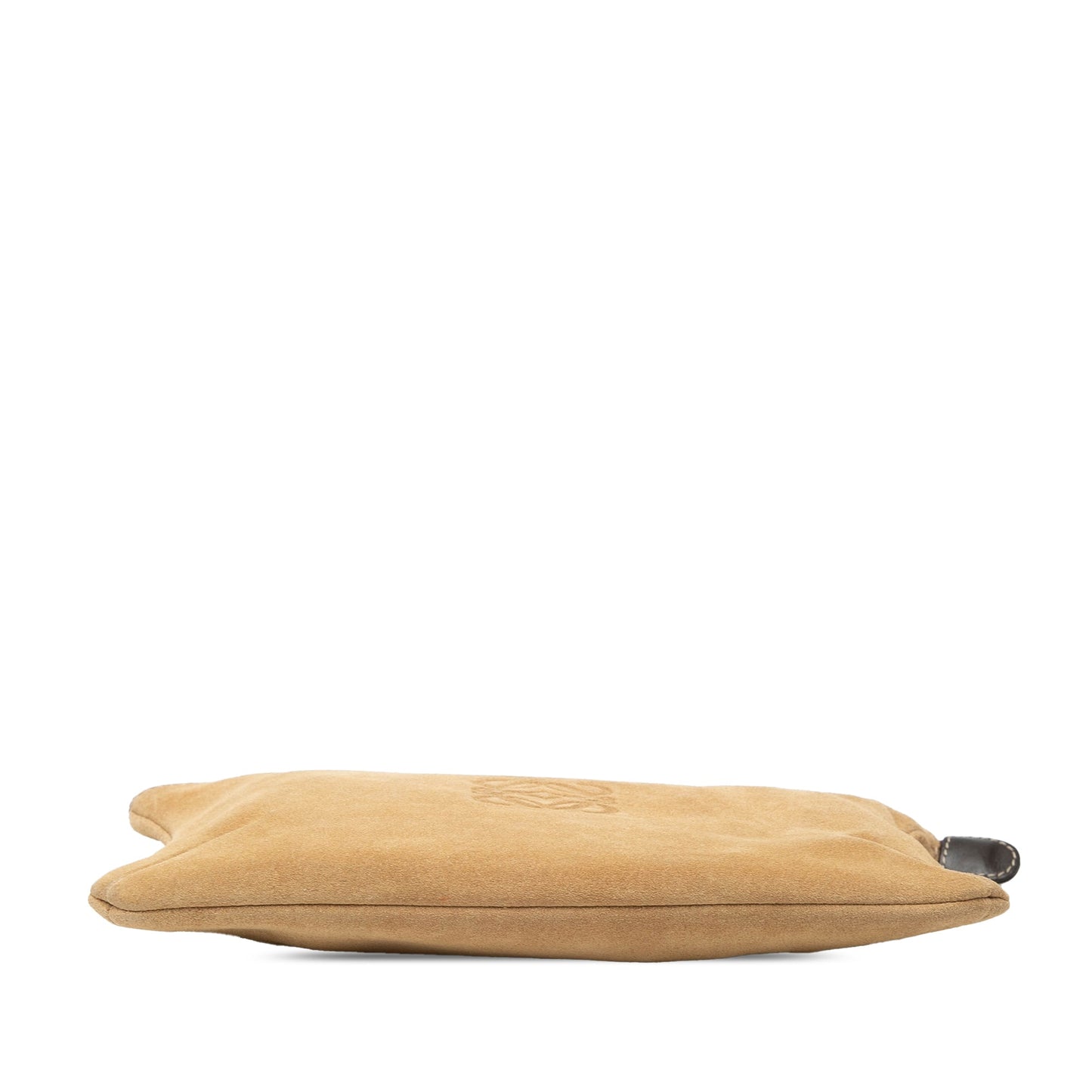 LOEWE Suede Anagram Clutch
