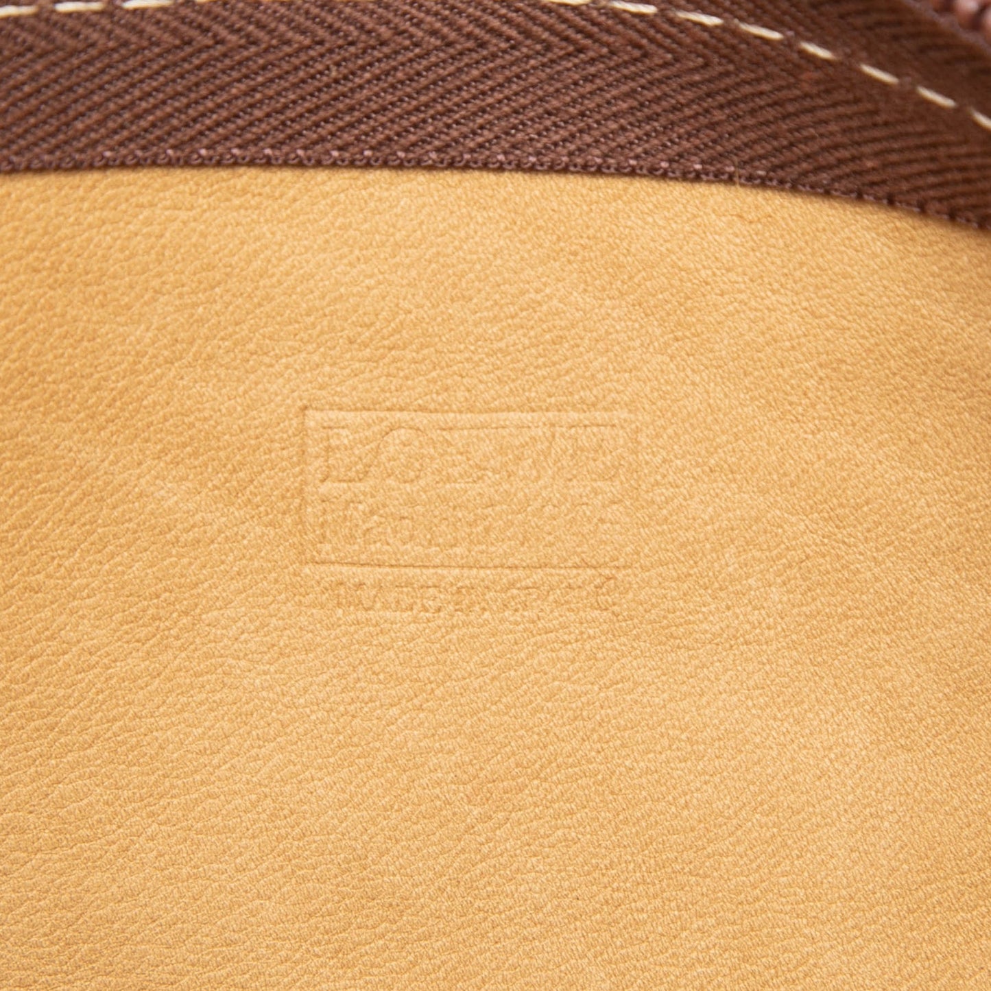 LOEWE Suede Anagram Clutch