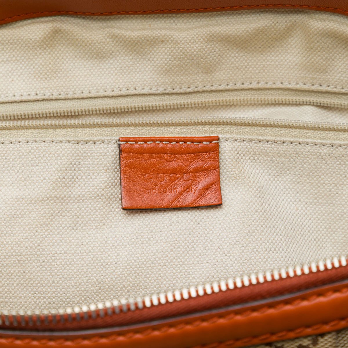 Gucci GG Canvas Sukey Satchel — Orange