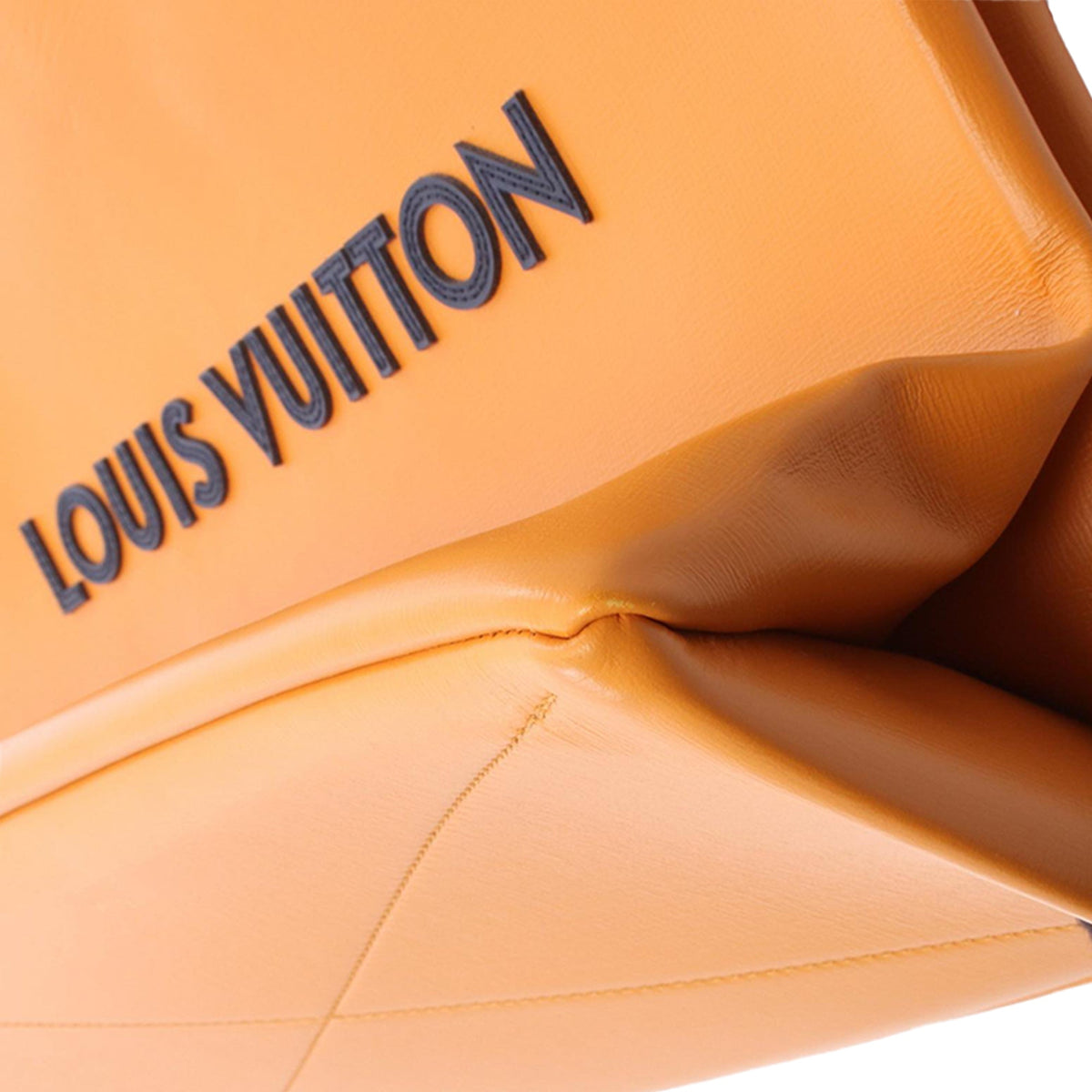 Louis Vuitton Calfskin Shopper Tote MM — Orange