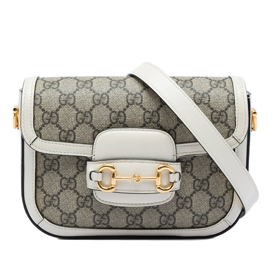 Gucci Small GG Supreme Web Horsebit 1955 Crossbody
