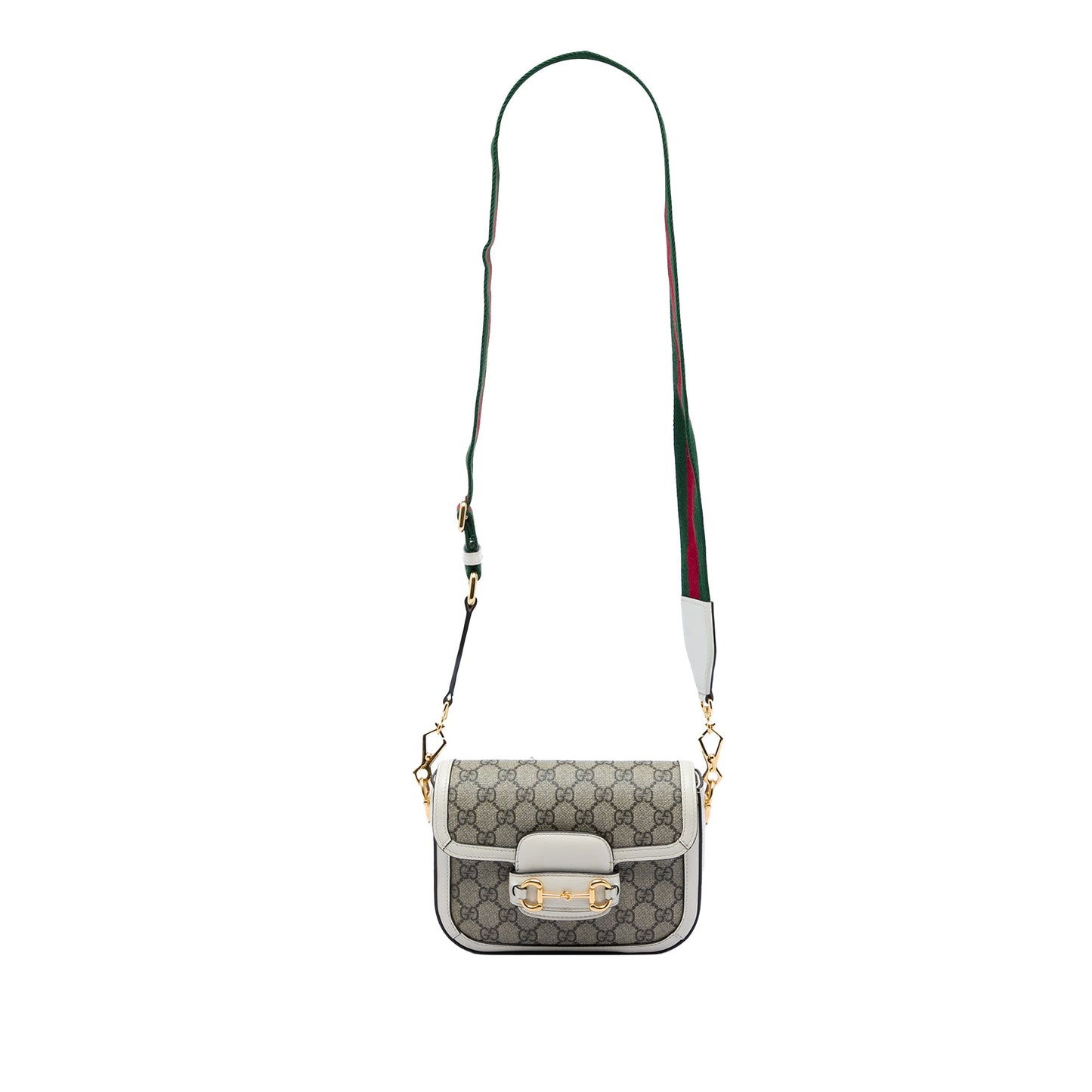 Gucci Small GG Supreme Web Horsebit 1955 Crossbody
